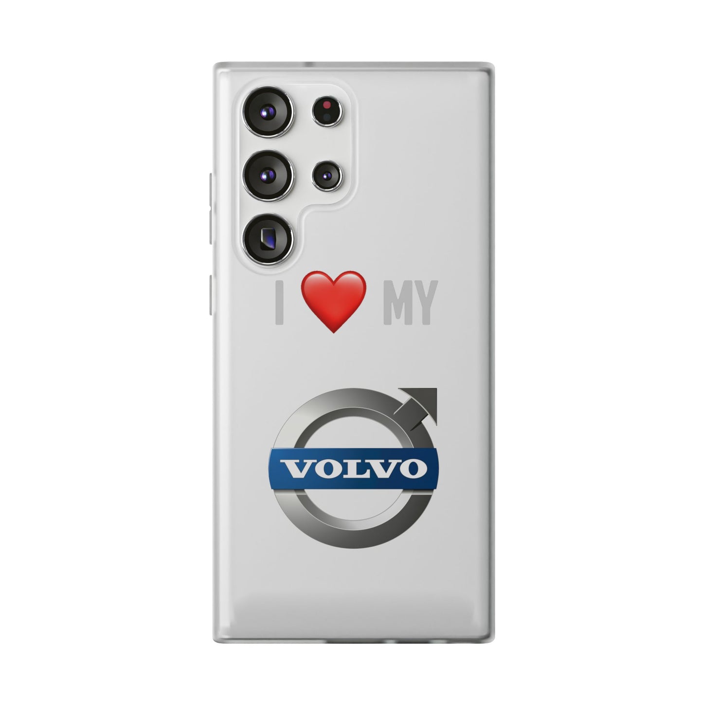 Volvo Phone Case - Flexible And Frosted TPU Plastic I Love My Volvo Phone Case
