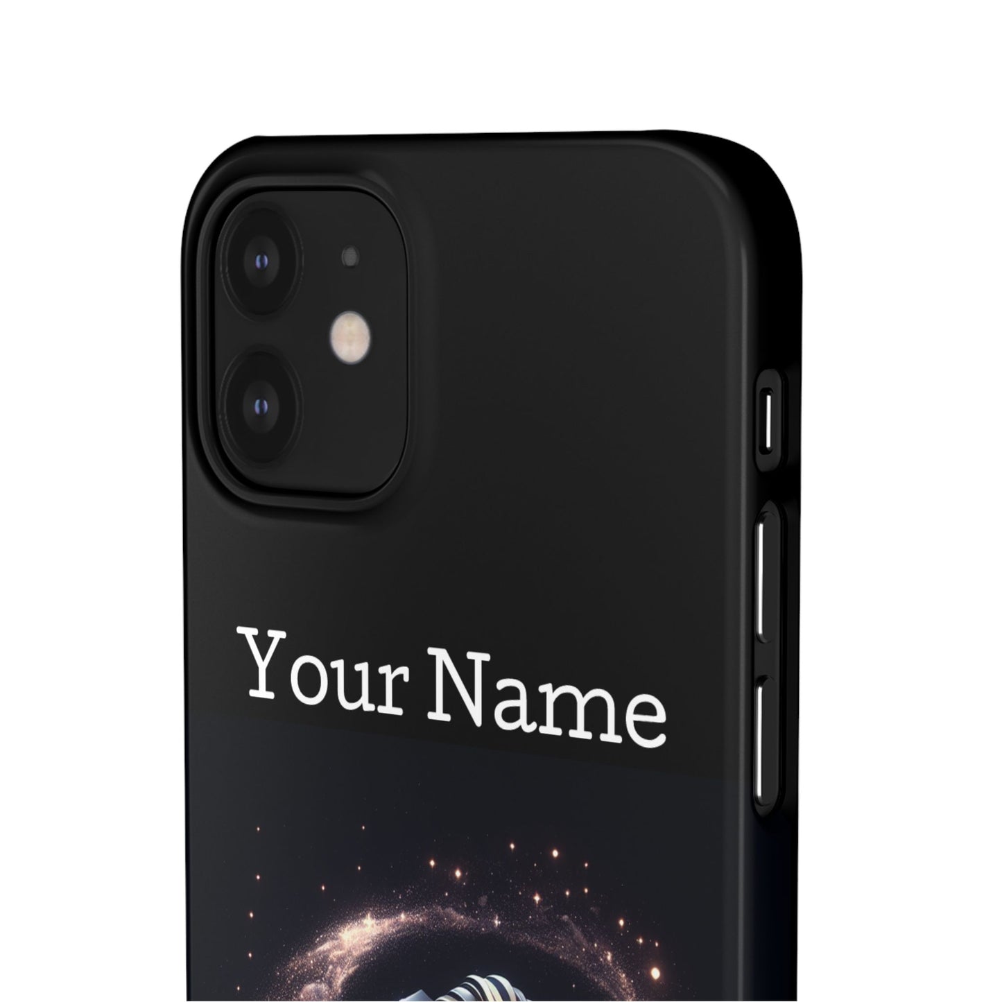 Leo Phone Case - Glossy Black Polycarbonate Snap Case Phone Protection