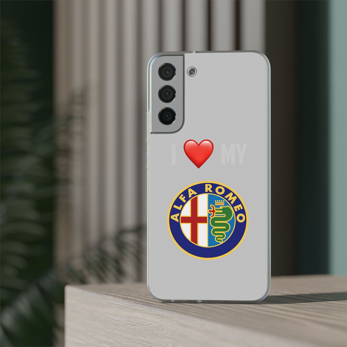 Alfa Romeo Phone Case - Flexible And Frosted TPU Plastic I Love My Alfa Romeo Phone Case