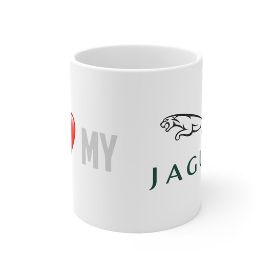 Jaguar  - I Love My Jaguar Ceramic Coffee Cups, 11oz, 15oz