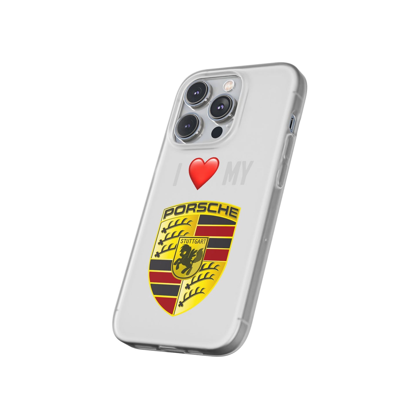 Porsche Phone Case - Flexible And Frosted TPU Plastic I Love My Porsche Phone Case