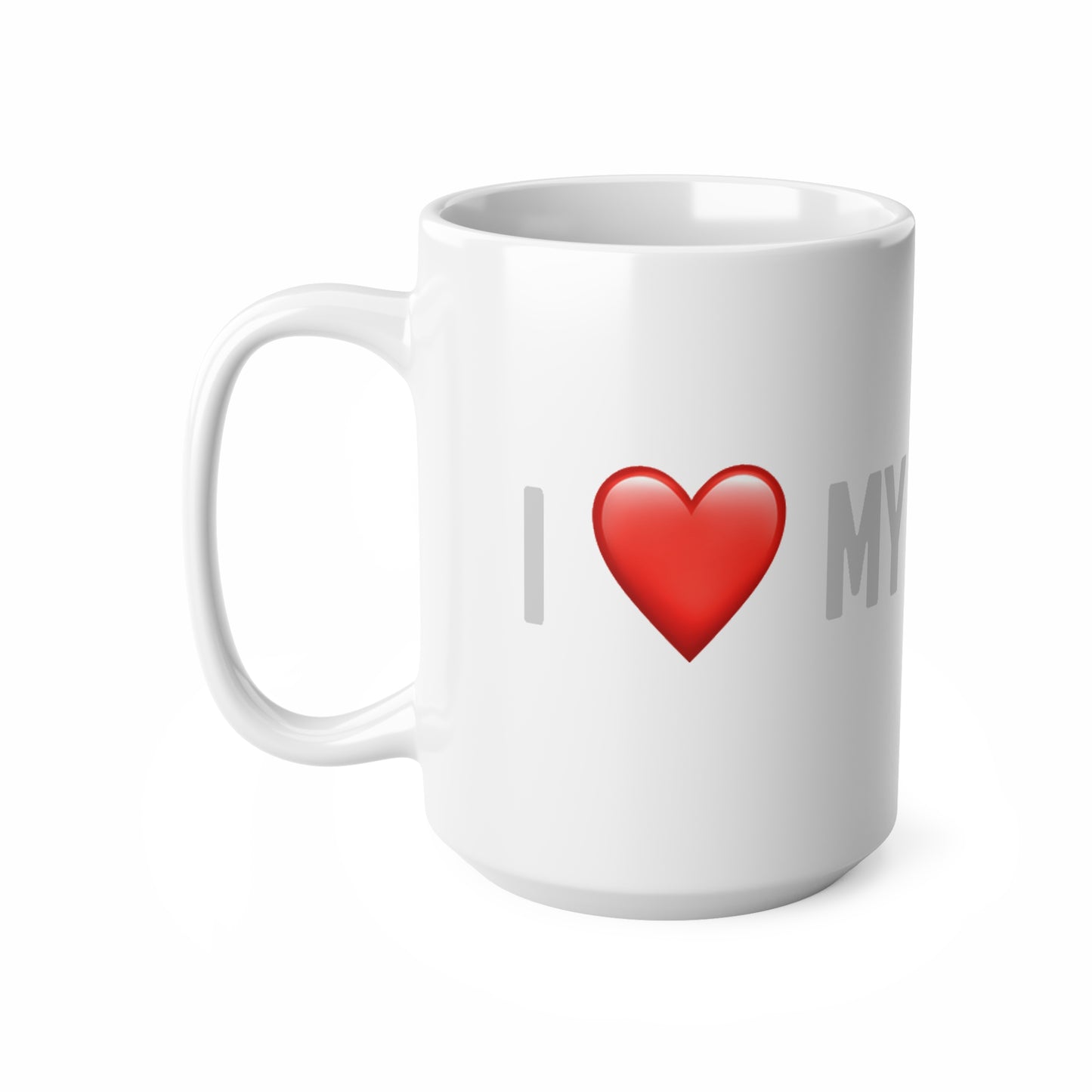 Tesla  - I Love my Tesla White Ceramic Coffee Cup 11oz, 15oz