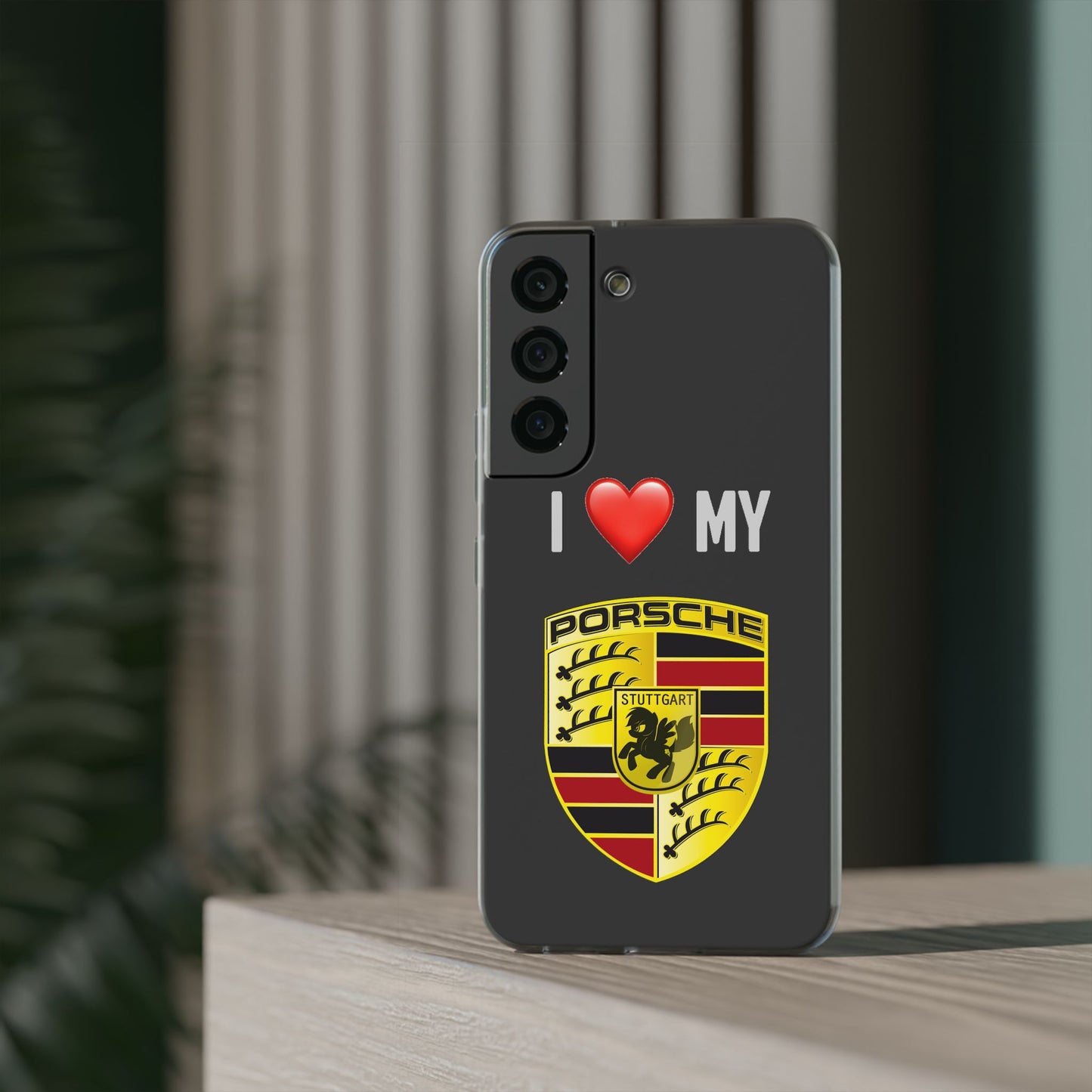 Porsche Phone Case - Flexible And Frosted TPU Plastic I Love My Porsche Phone Case
