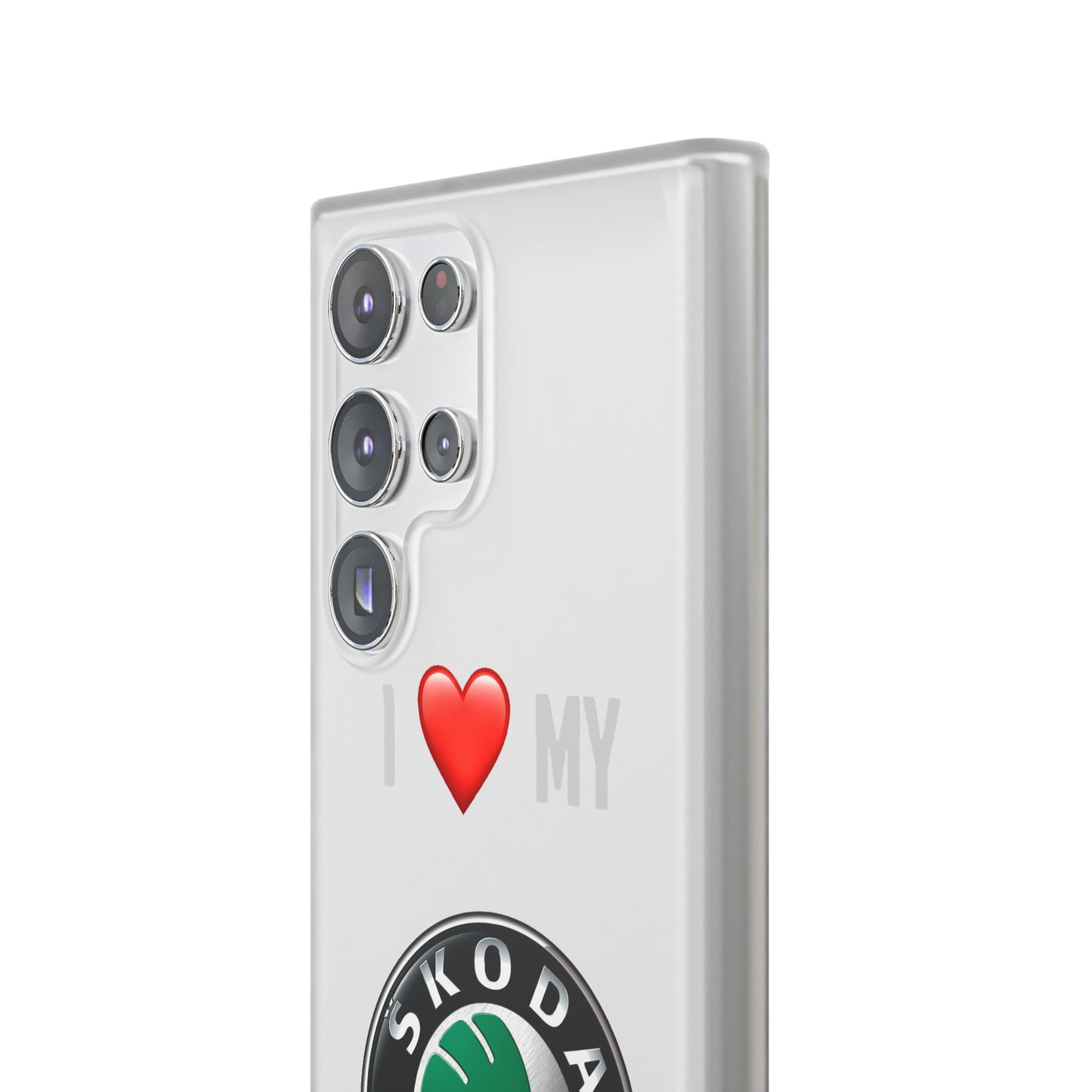 Skoda Phone Case - Flexible And Frosted TPU Plastic I Love My Skoda Phone Case