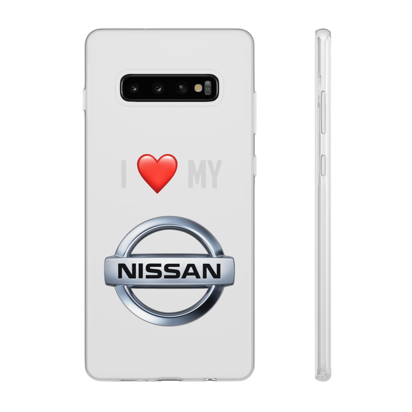 Nissan Phone Case - Flexible And Frosted TPU Plastic I Love My Nissan Phone Case