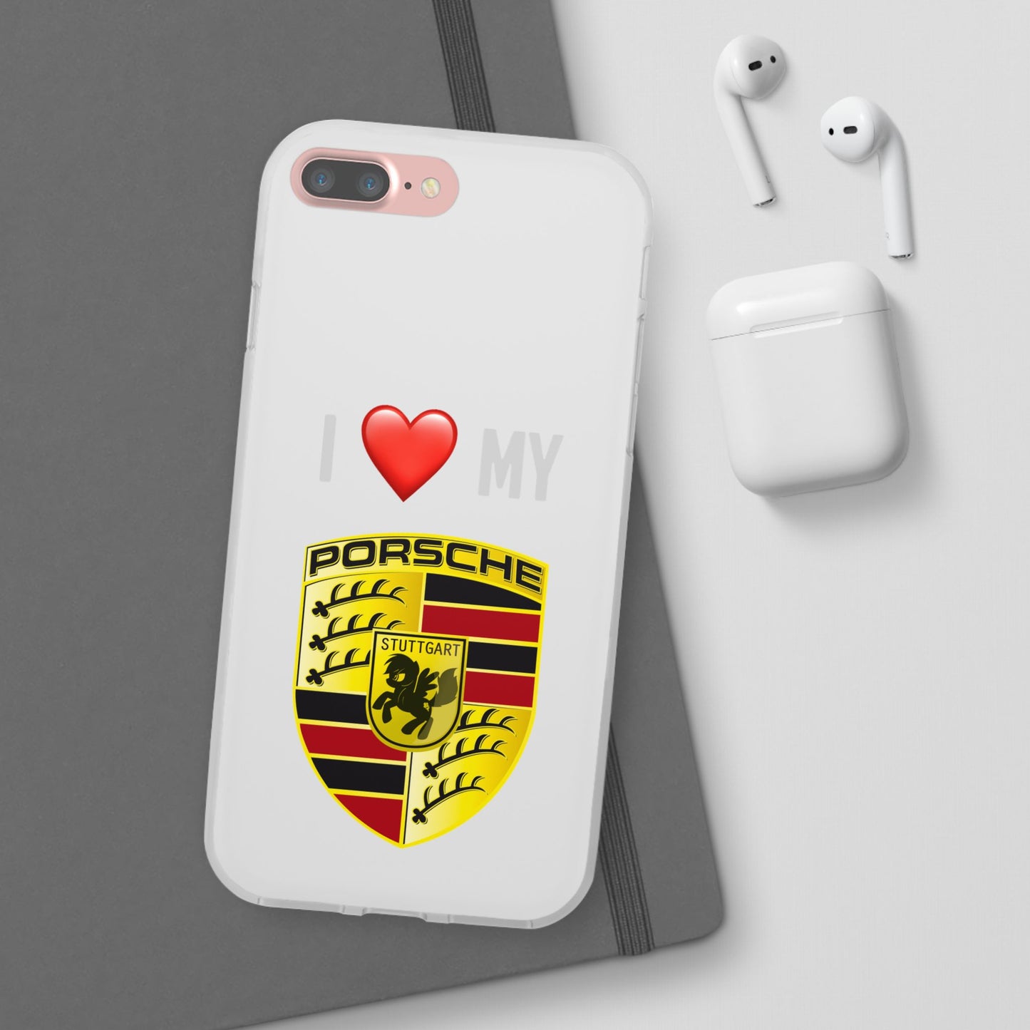 Porsche Phone Case - Flexible And Frosted TPU Plastic I Love My Porsche Phone Case