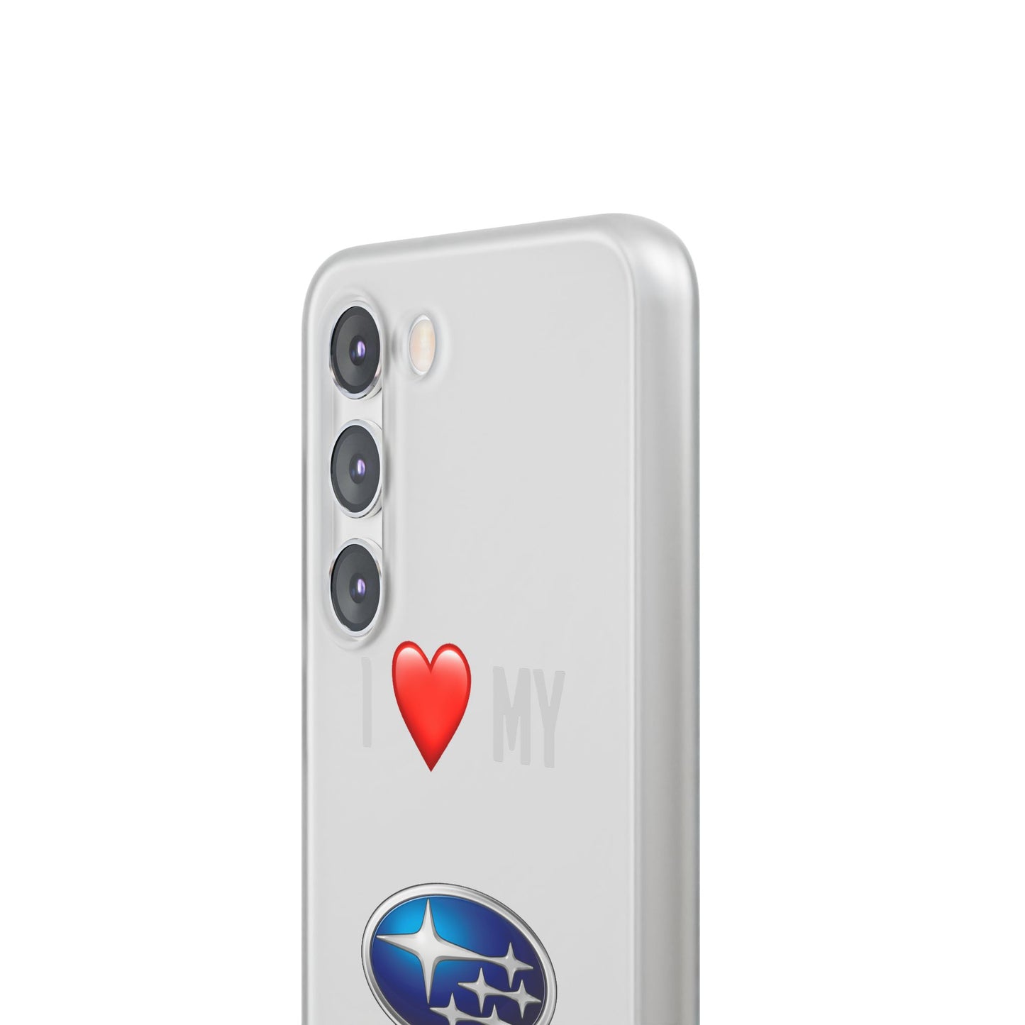 Subaru Phone Case - Flexible And Frosted TPU Plastic I Love My Subaru Phone Case