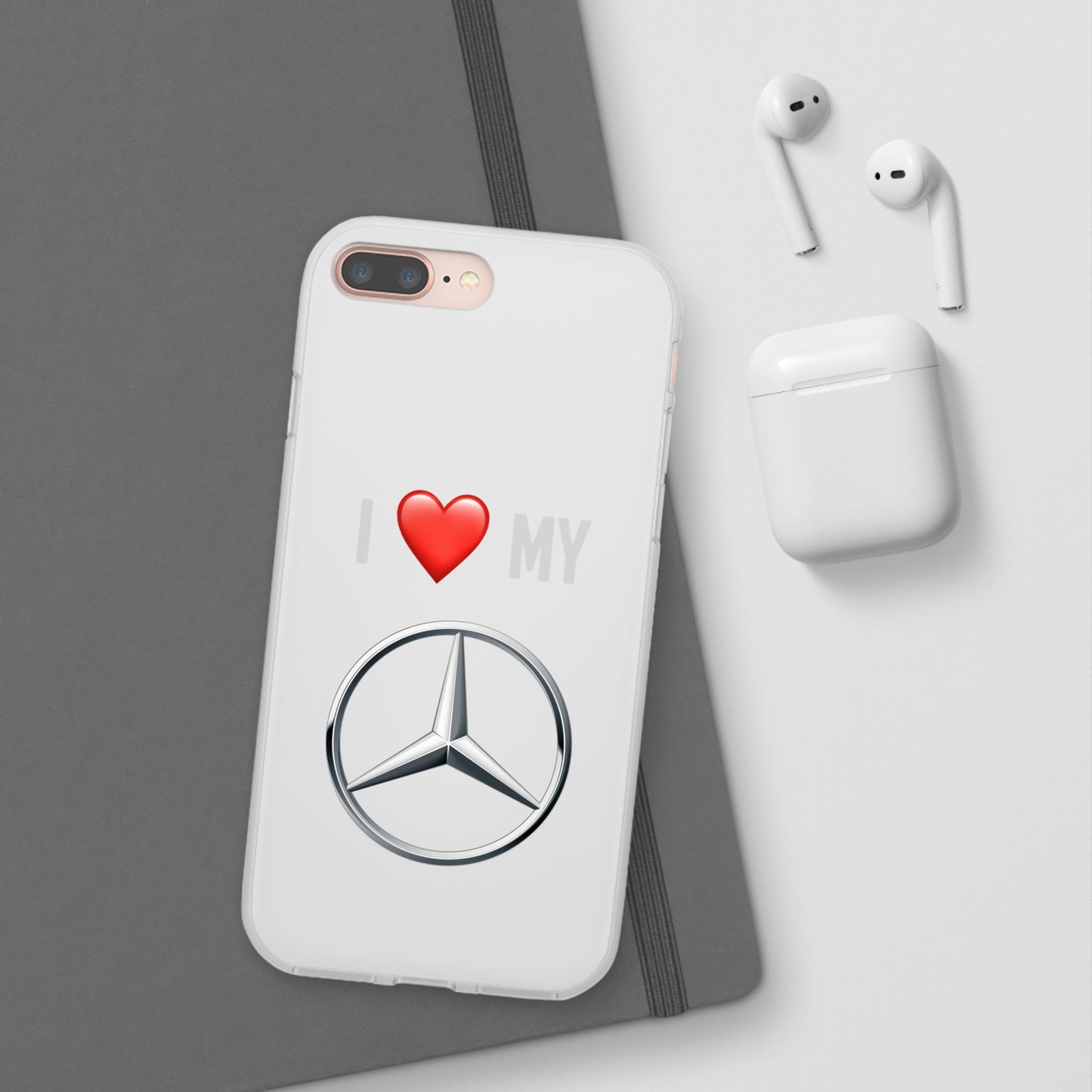 Mercedes Phone Case - Flexible And Frosted TPU Plastic I Love My Mercedes Phone Case
