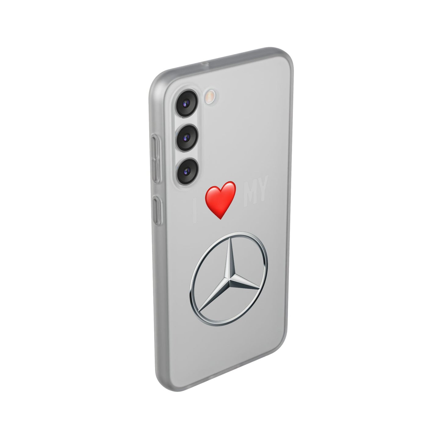 Mercedes Phone Case - Flexible And Frosted TPU Plastic I Love My Mercedes Phone Case