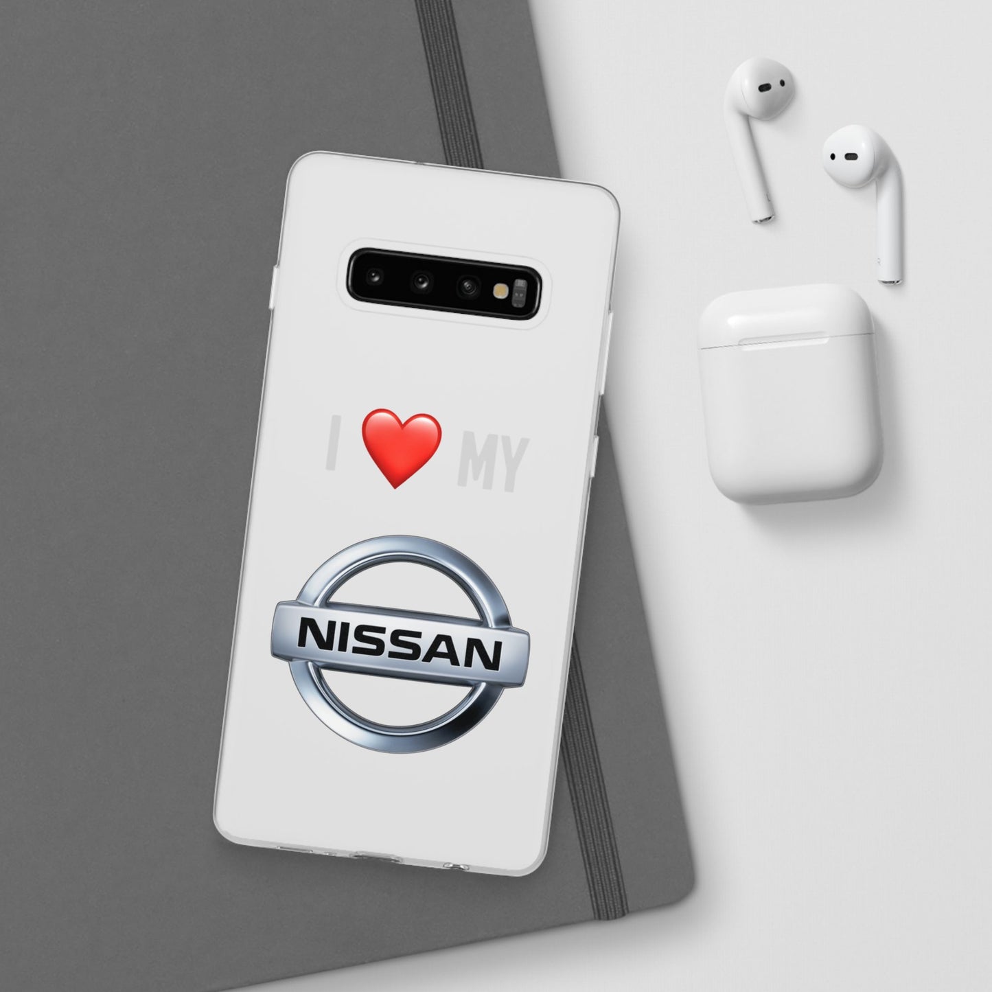 Nissan Phone Case - Flexible And Frosted TPU Plastic I Love My Nissan Phone Case