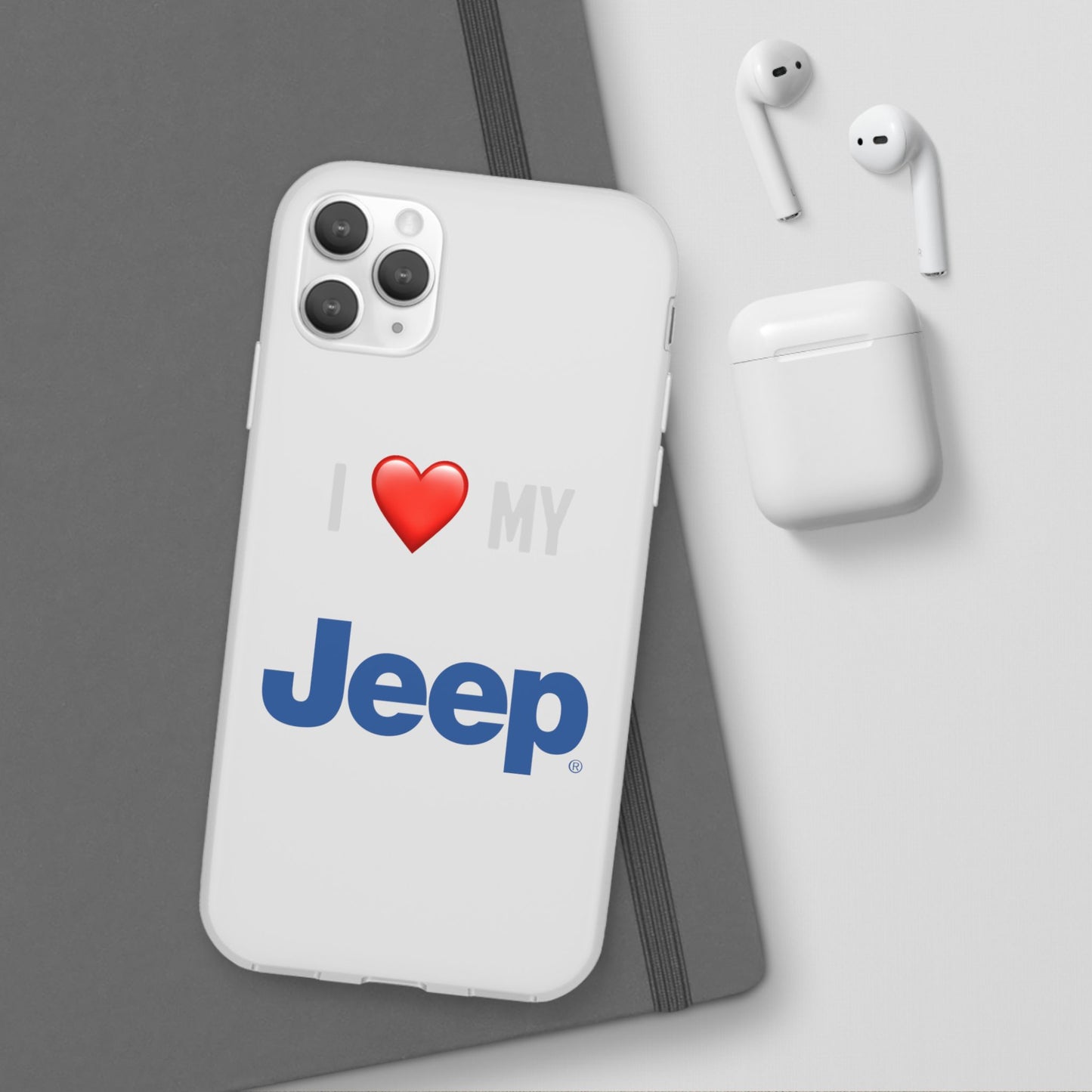 Jeep Phone Case - Flexible And Frosted TPU Plastic I Love My Jeep Phone Case