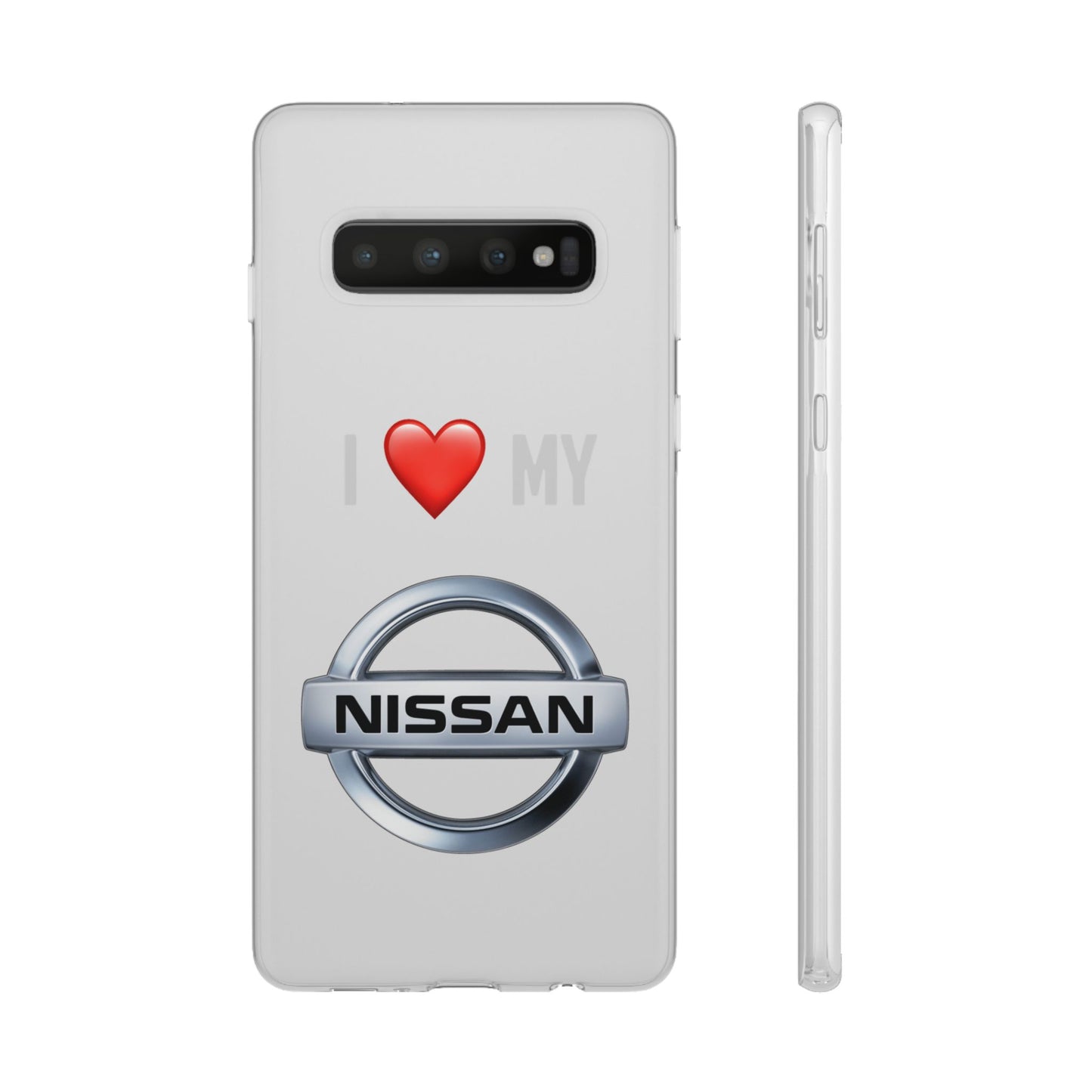 Nissan Phone Case - Flexible And Frosted TPU Plastic I Love My Nissan Phone Case