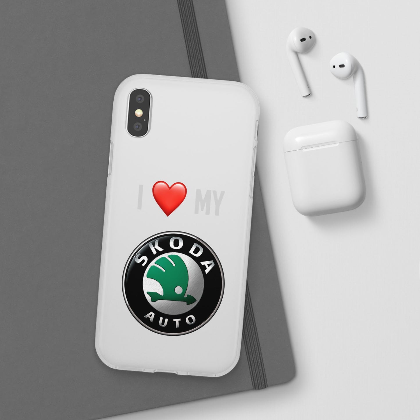 Skoda Phone Case - Flexible And Frosted TPU Plastic I Love My Skoda Phone Case
