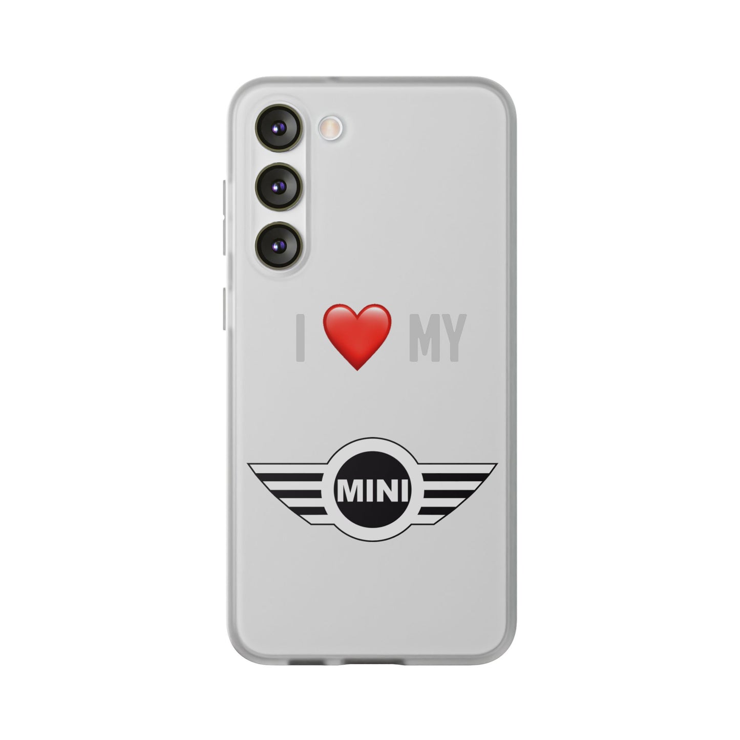Mini Phone Case - Flexible And Frosted TPU Plastic I Love My Mini Phone Case