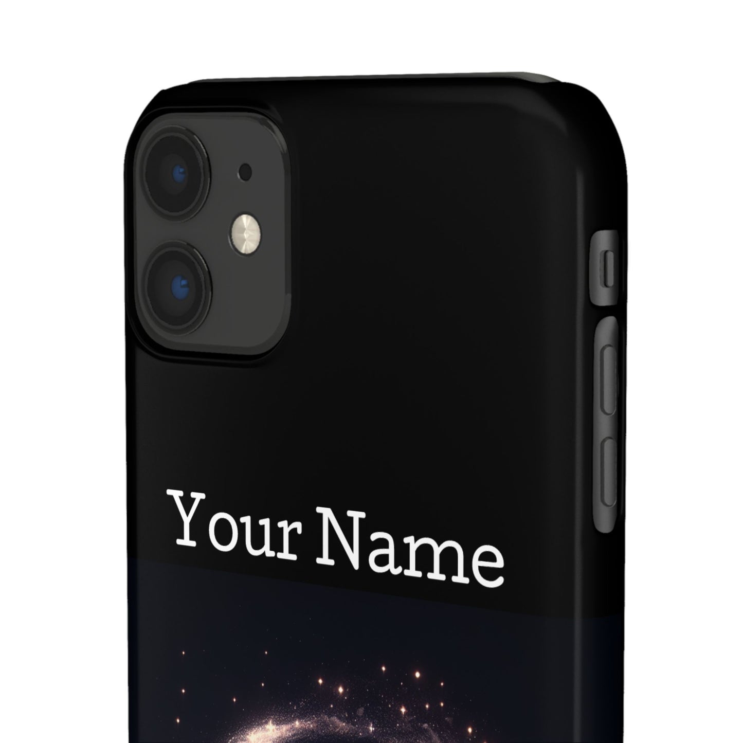 Leo Phone Case - Glossy Black Polycarbonate Snap Case Phone Protection