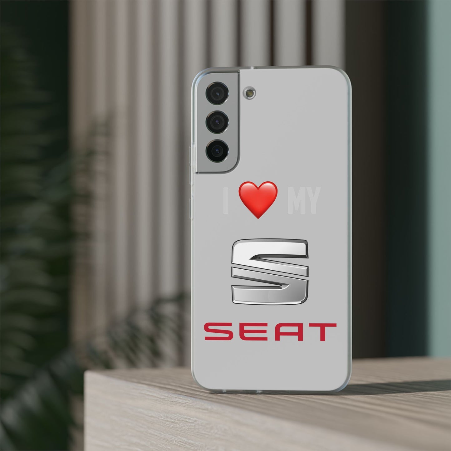 Seat Phone Case - Flexible And Frosted TPU Plastic I Love My Seat Phone Case