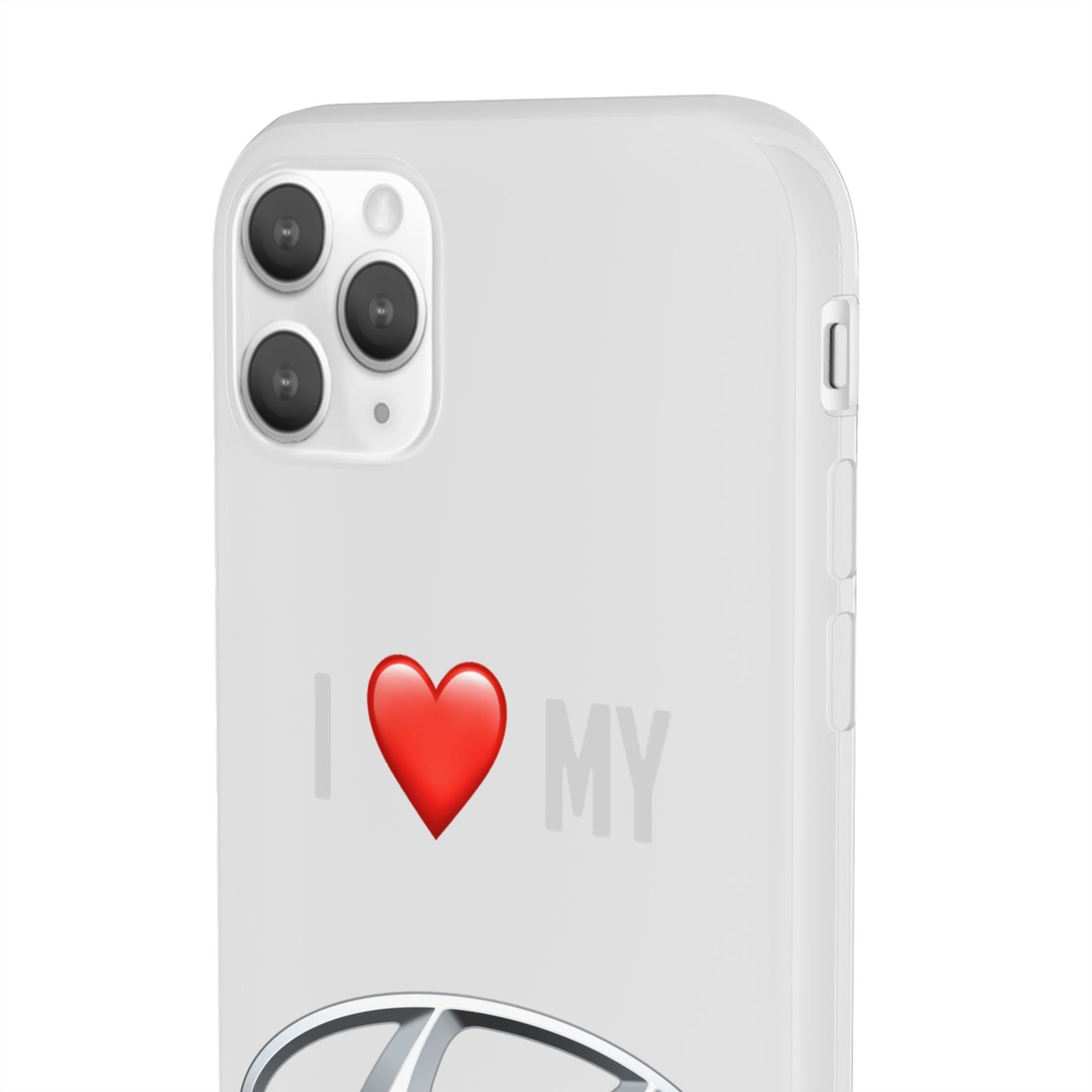 Hyundai Phone Case - Flexible And Frosted TPU Plastic I Love My Hyundai Phone Case