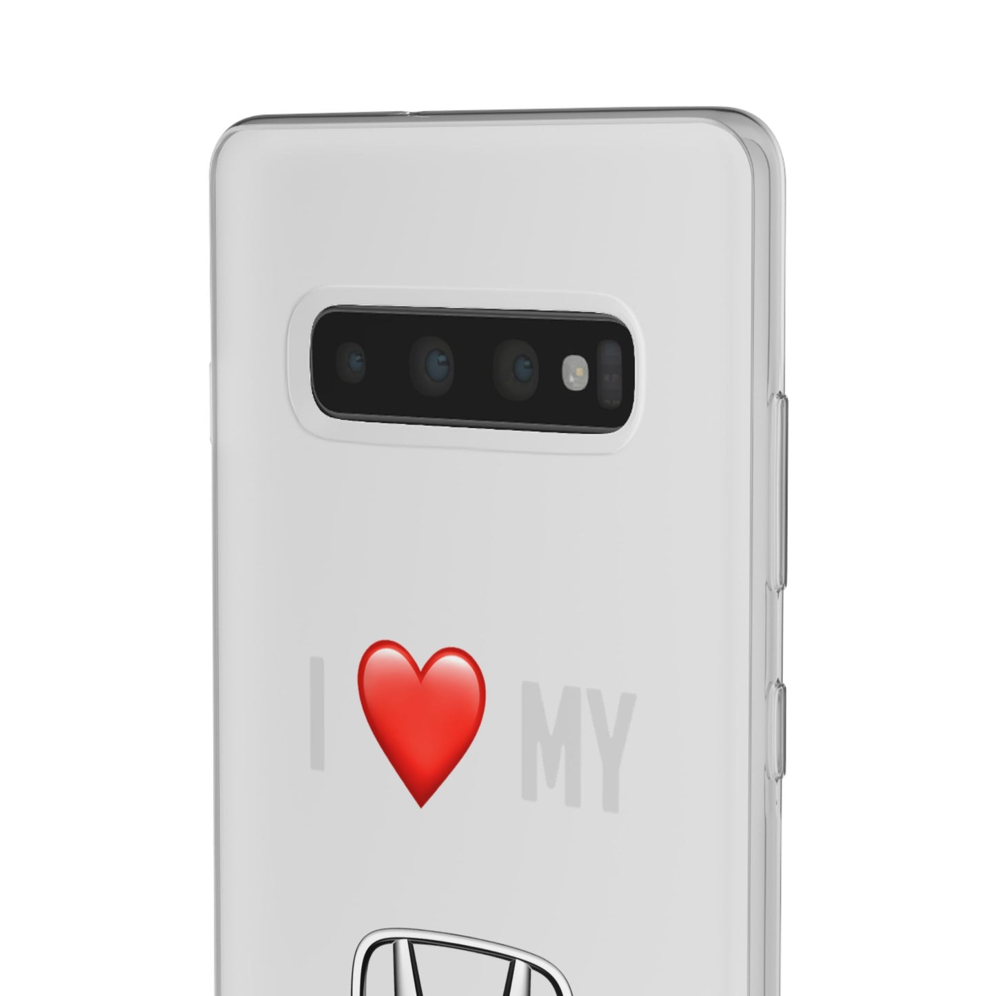 Honda Phone Case - Flexible And Frosted TPU Plastic I Love My Honda Phone Case