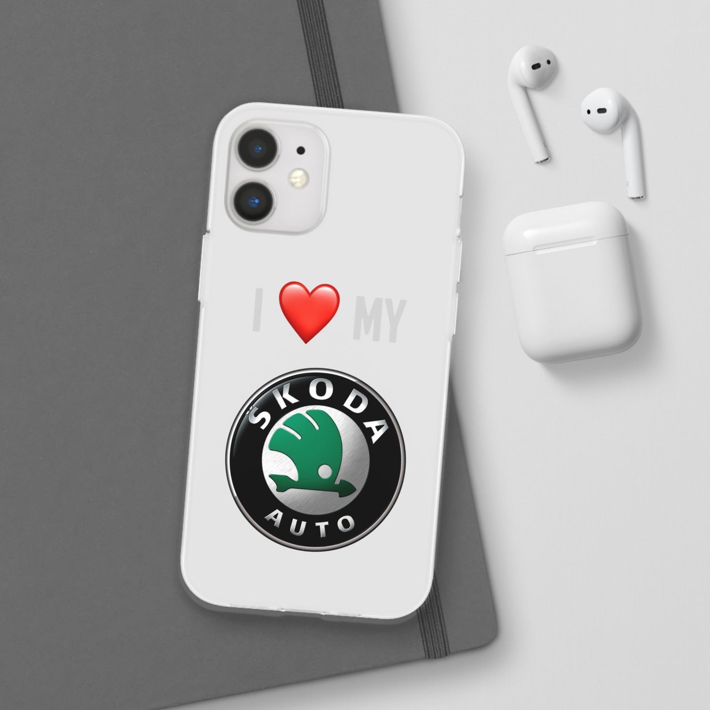 Skoda Phone Case - Flexible And Frosted TPU Plastic I Love My Skoda Phone Case