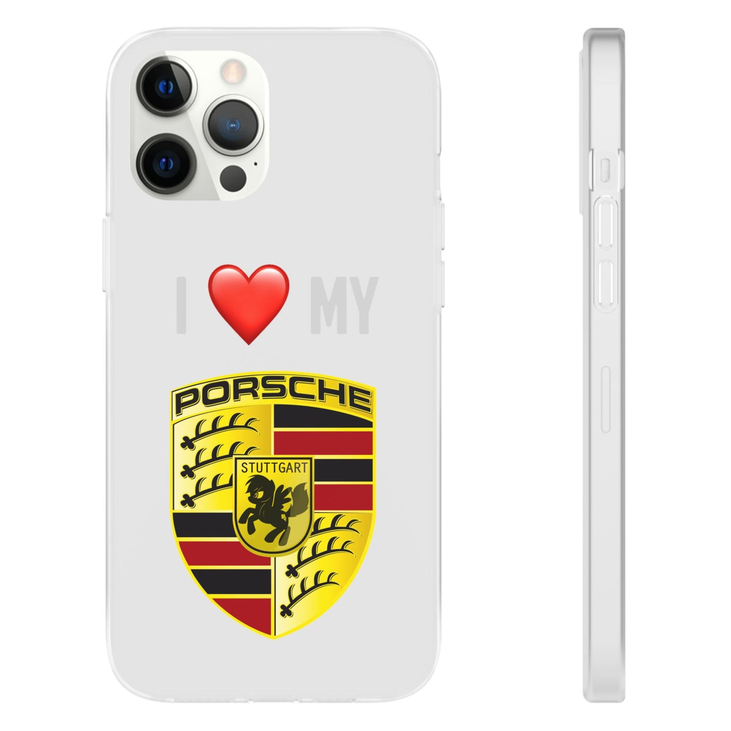 Porsche Phone Case - Flexible And Frosted TPU Plastic I Love My Porsche Phone Case