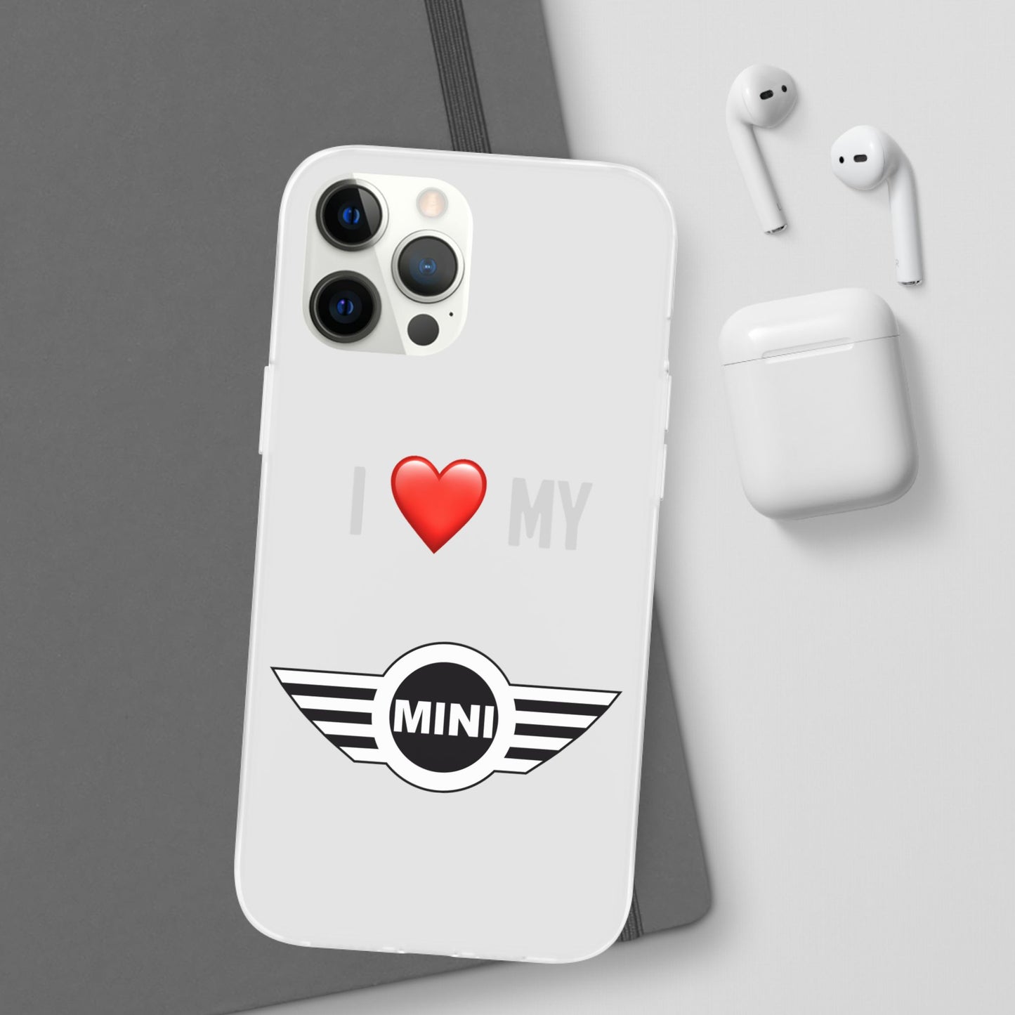 Mini Phone Case - Flexible And Frosted TPU Plastic I Love My Mini Phone Case