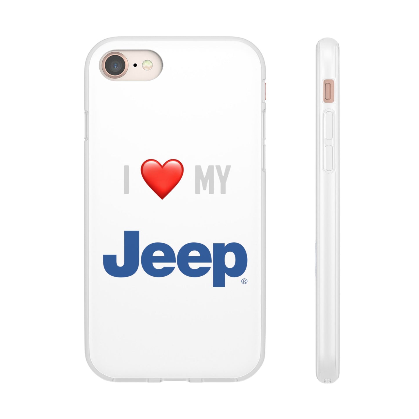 Jeep Phone Case - Flexible And Frosted TPU Plastic I Love My Jeep Phone Case