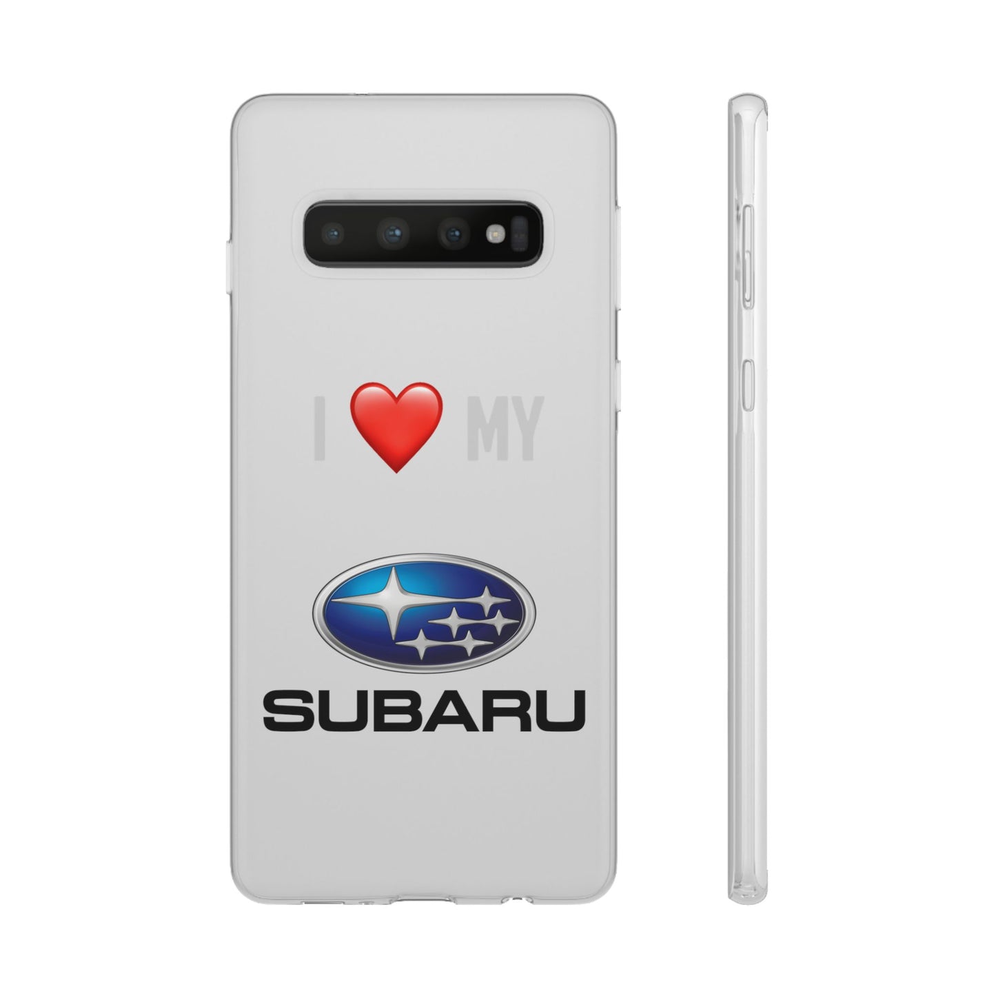 Subaru Phone Case - Flexible And Frosted TPU Plastic I Love My Subaru Phone Case