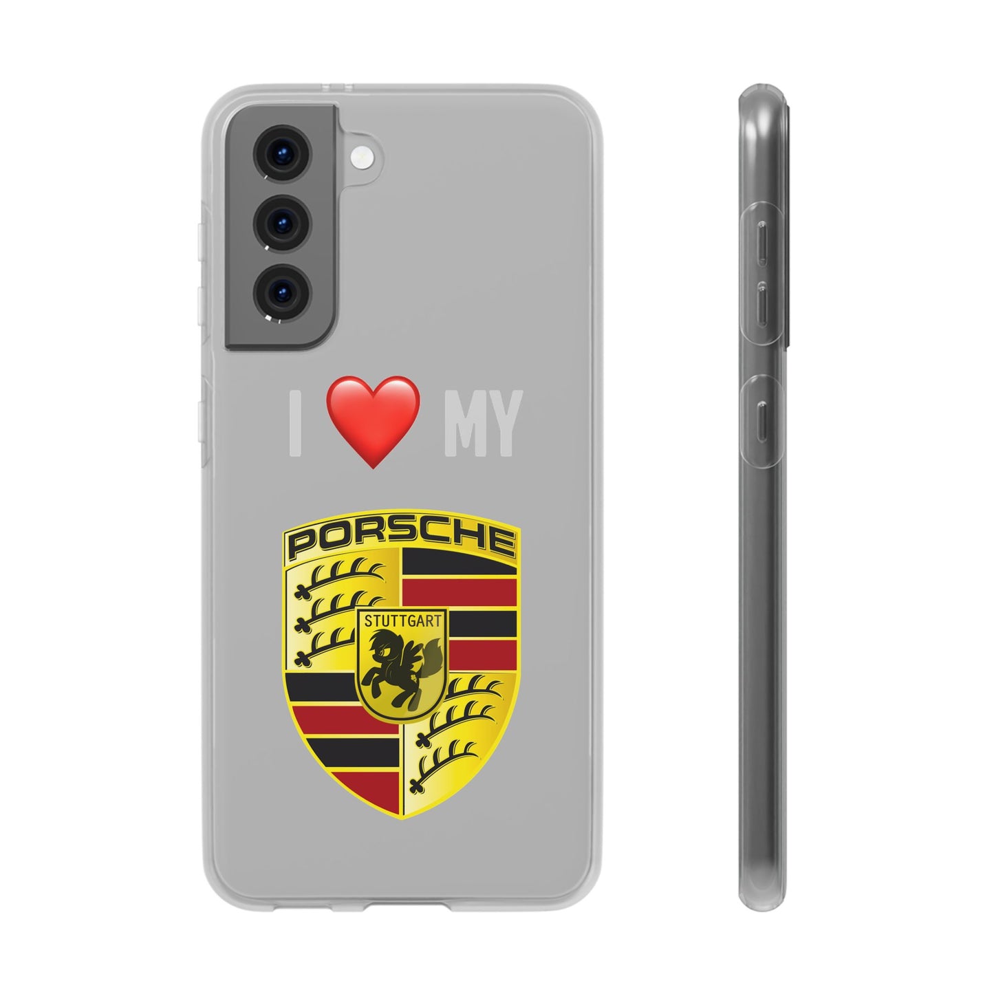 Porsche Phone Case - Flexible And Frosted TPU Plastic I Love My Porsche Phone Case