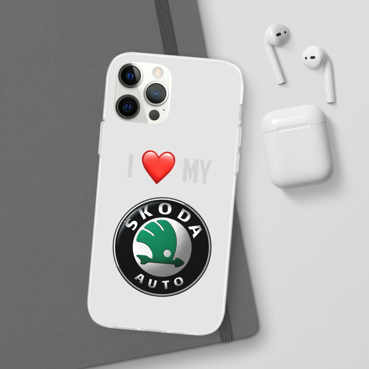 Skoda Phone Case - Flexible And Frosted TPU Plastic I Love My Skoda Phone Case