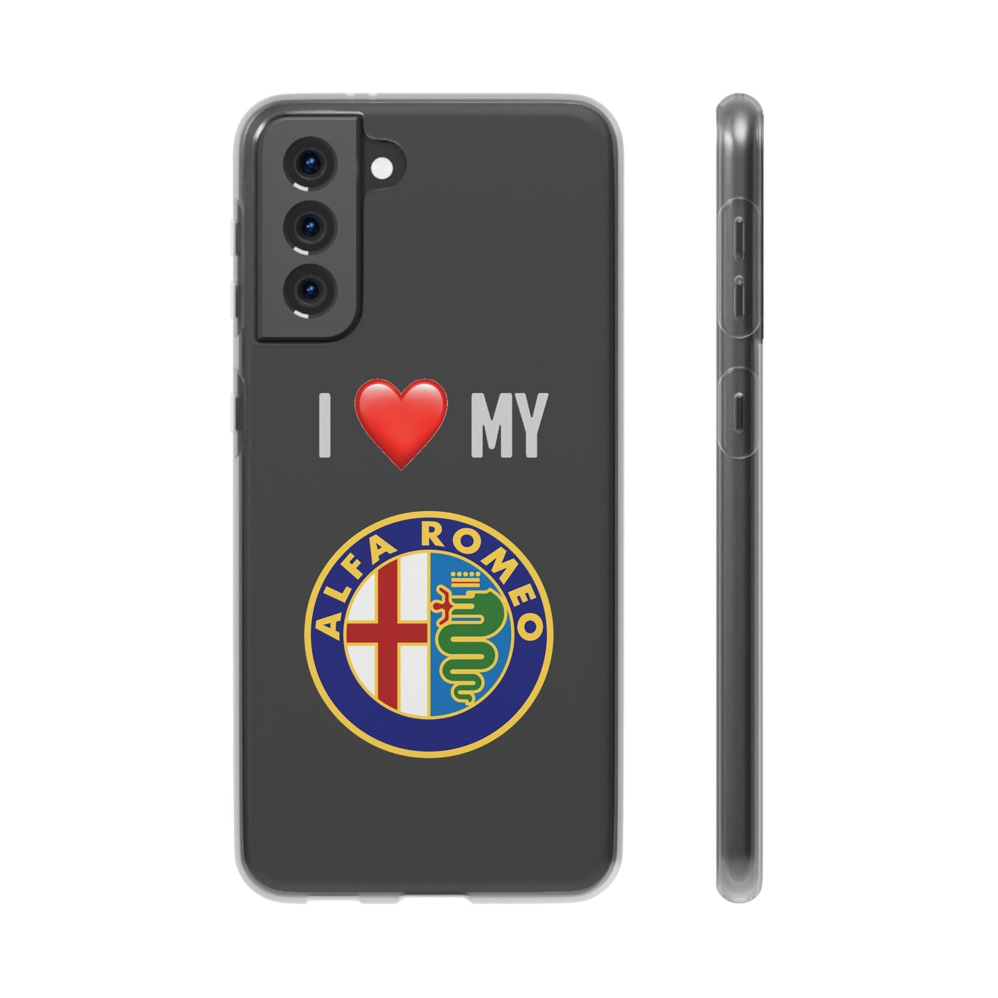 Alfa Romeo Phone Case - Flexible And Frosted TPU Plastic I Love My Alfa Romeo Phone Case