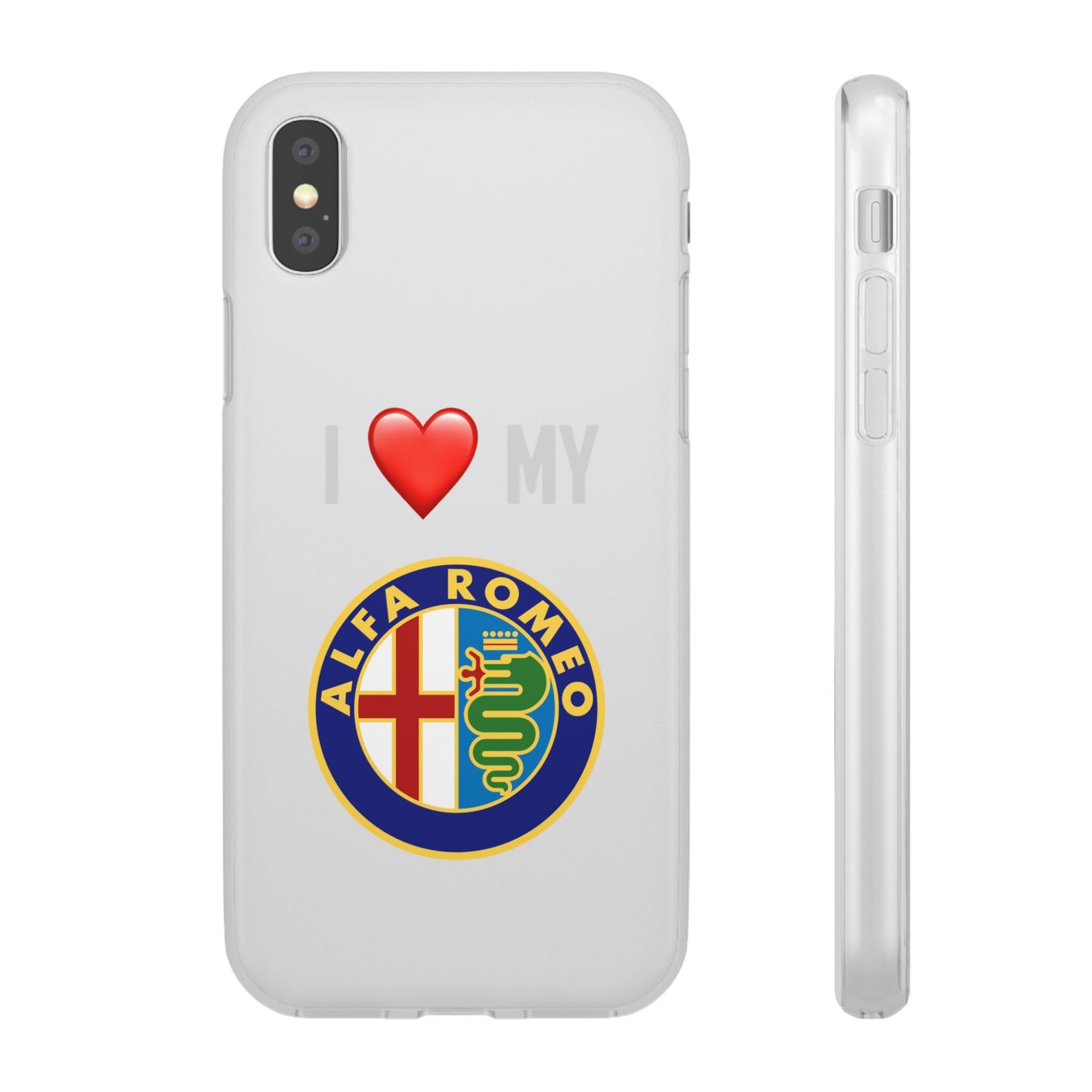 Alfa Romeo Phone Case - Flexible And Frosted TPU Plastic I Love My Alfa Romeo Phone Case