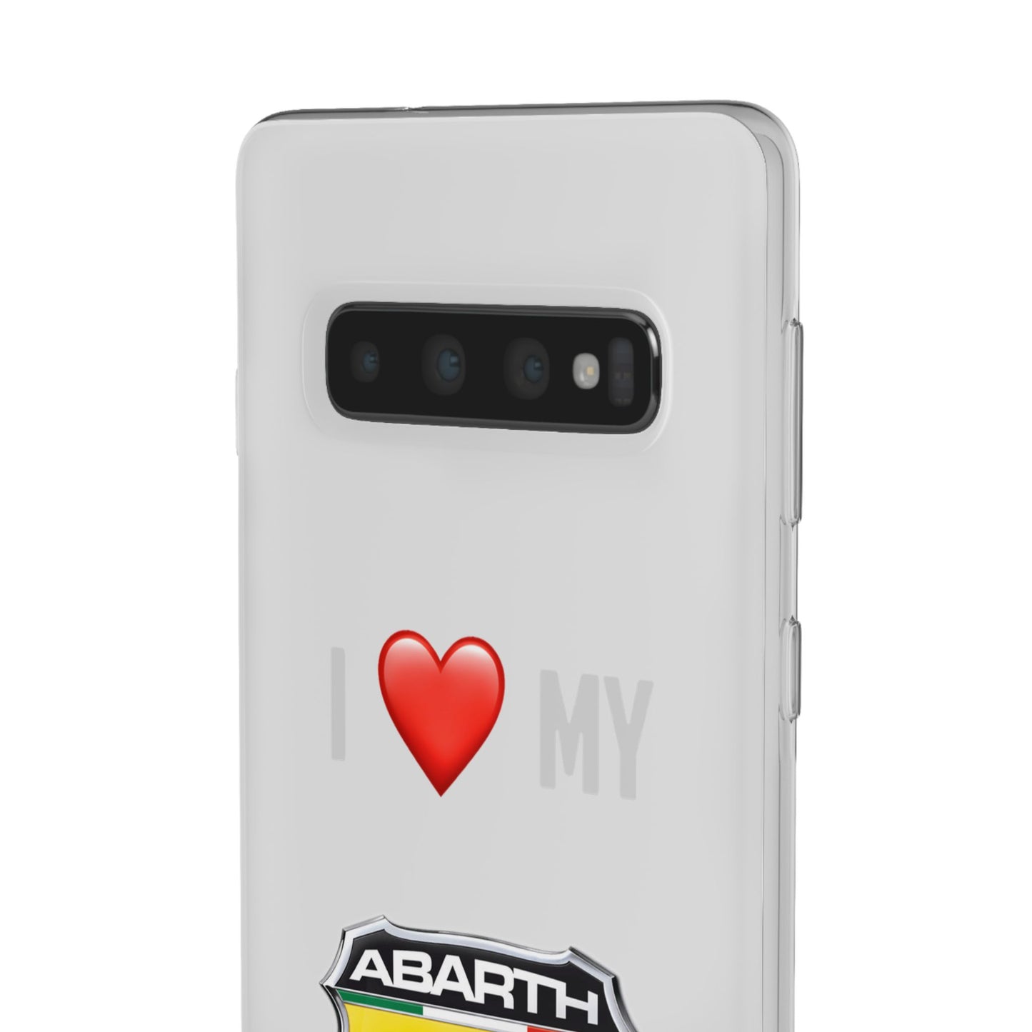 Abarth Phone Case - Flexible And Frosted TPU Plastic I Love My Abarth Phone Case