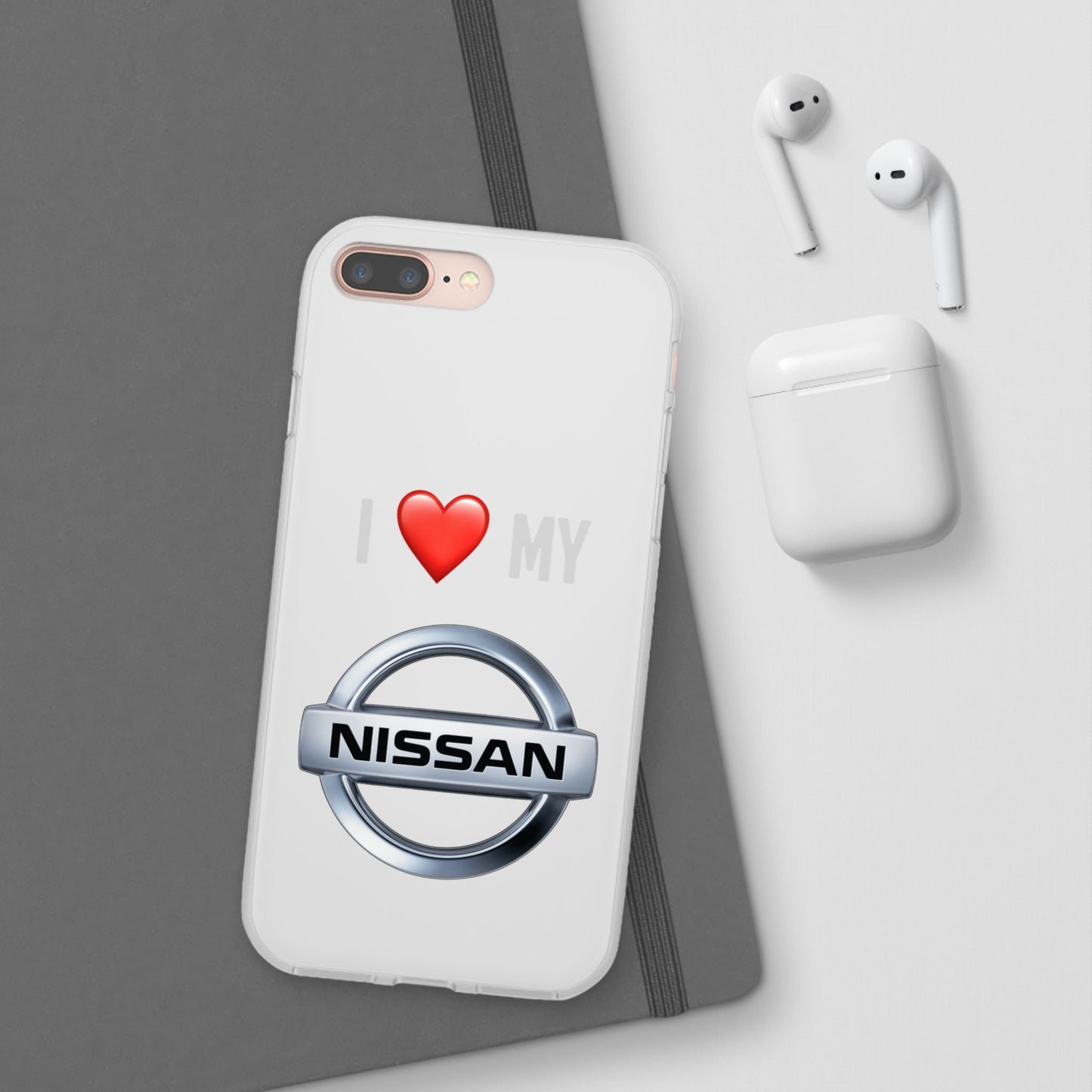 Nissan Phone Case - Flexible And Frosted TPU Plastic I Love My Nissan Phone Case