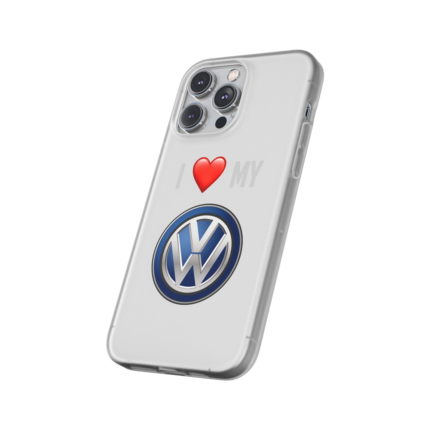 Volkswagen Phone Case - Flexible And Frosted TPU Plastic I Love My Volkswagen Phone Case