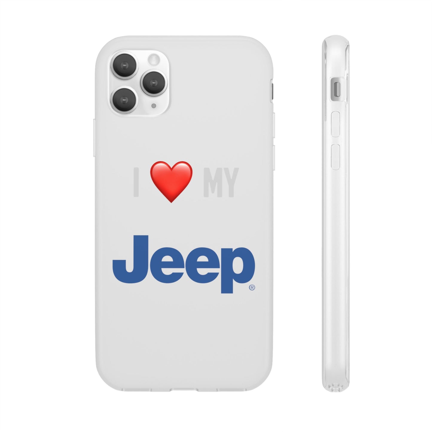 Jeep Phone Case - Flexible And Frosted TPU Plastic I Love My Jeep Phone Case