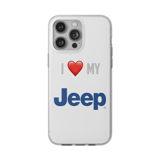 Jeep Phone Case - Flexible And Frosted TPU Plastic I Love My Jeep Phone Case