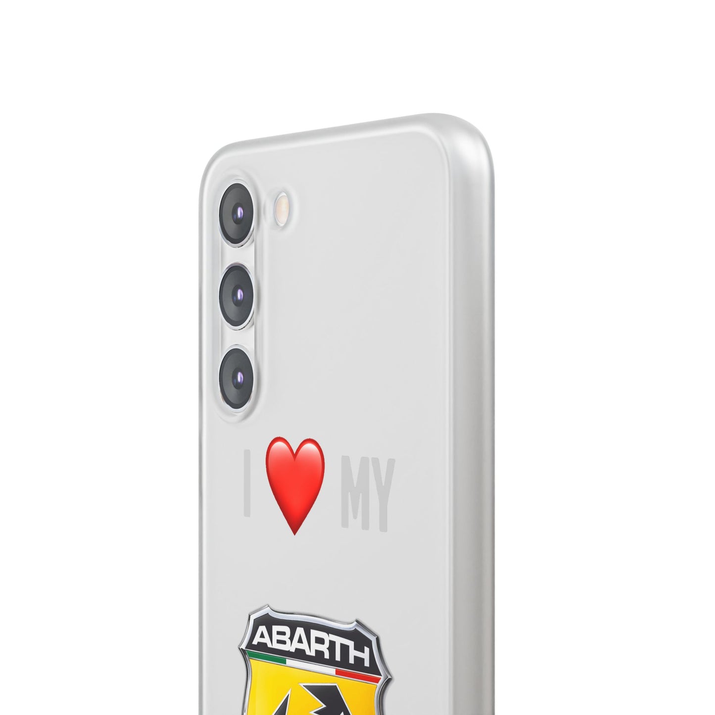 Abarth Phone Case - Flexible And Frosted TPU Plastic I Love My Abarth Phone Case