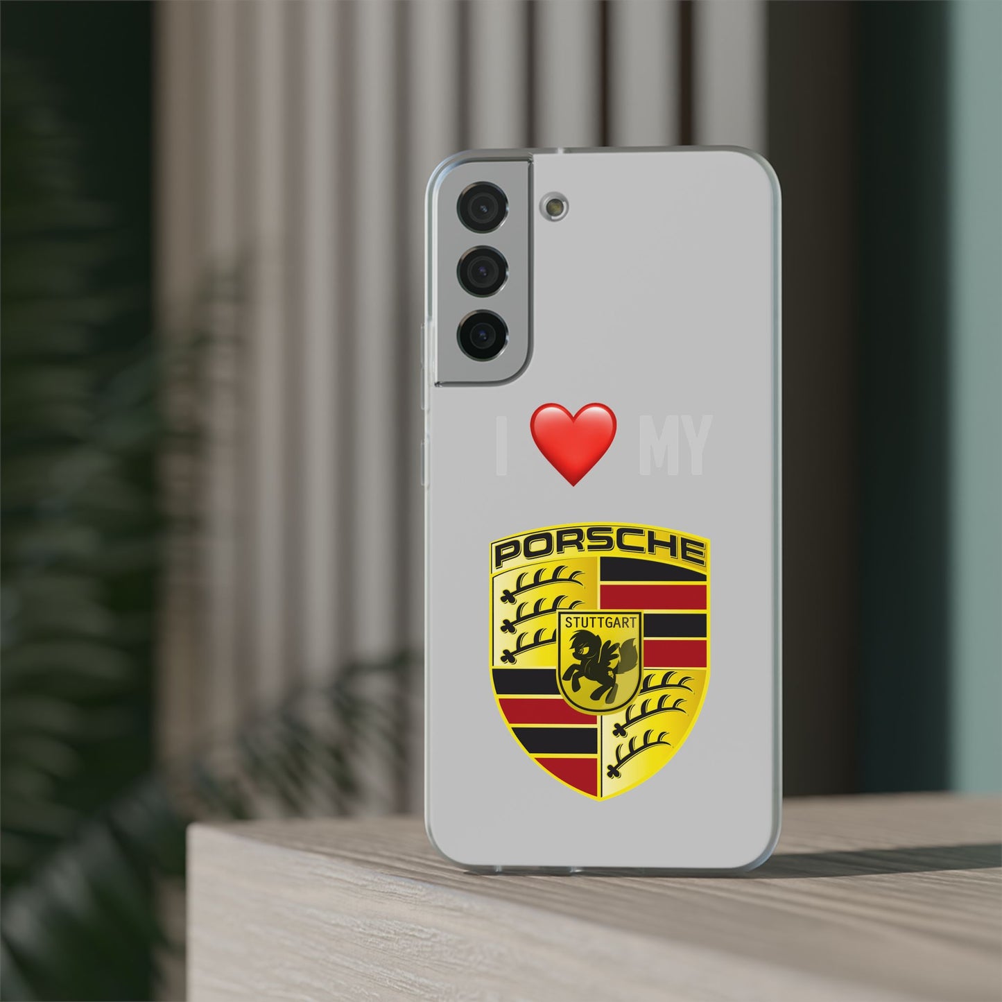 Porsche Phone Case - Flexible And Frosted TPU Plastic I Love My Porsche Phone Case