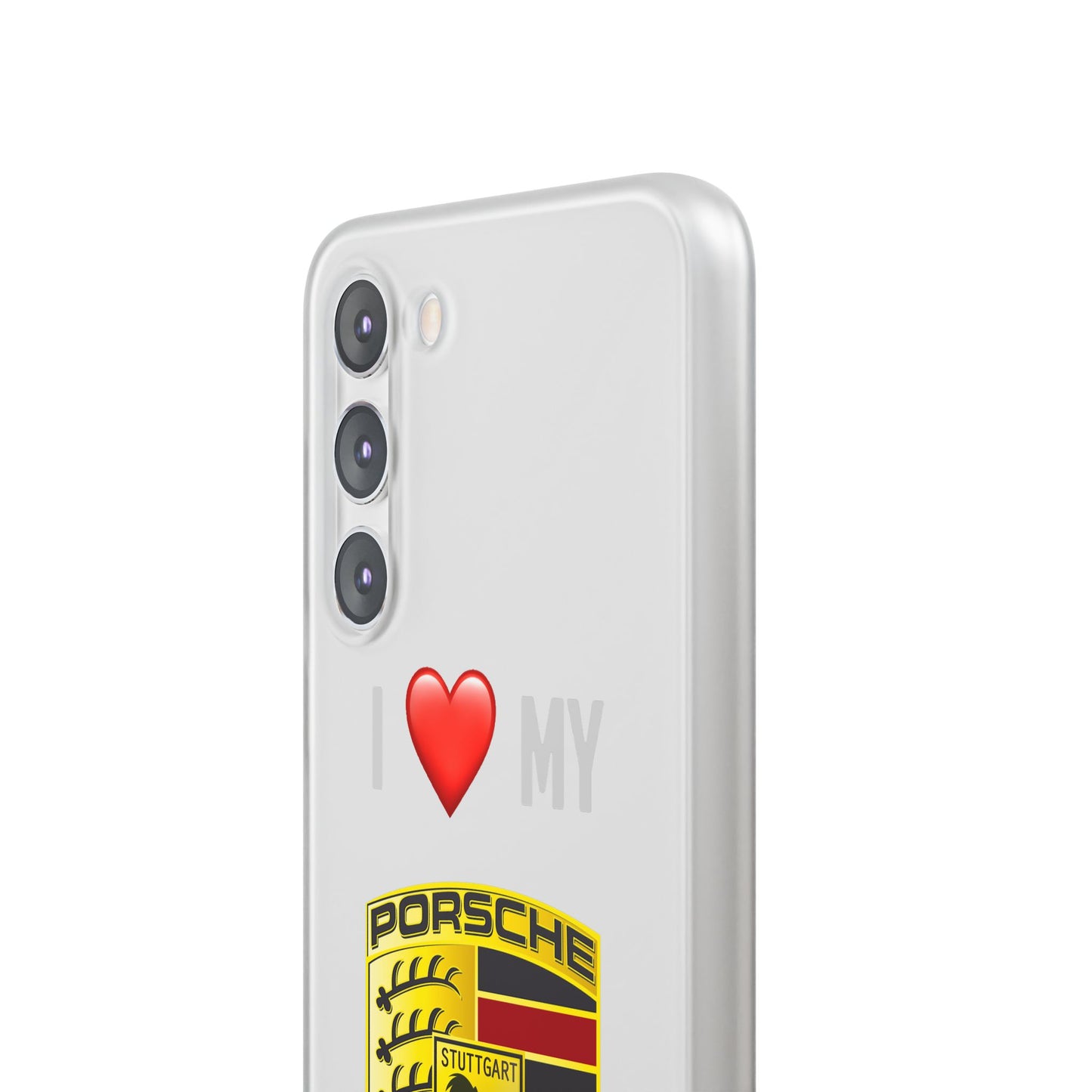 Porsche Phone Case - Flexible And Frosted TPU Plastic I Love My Porsche Phone Case