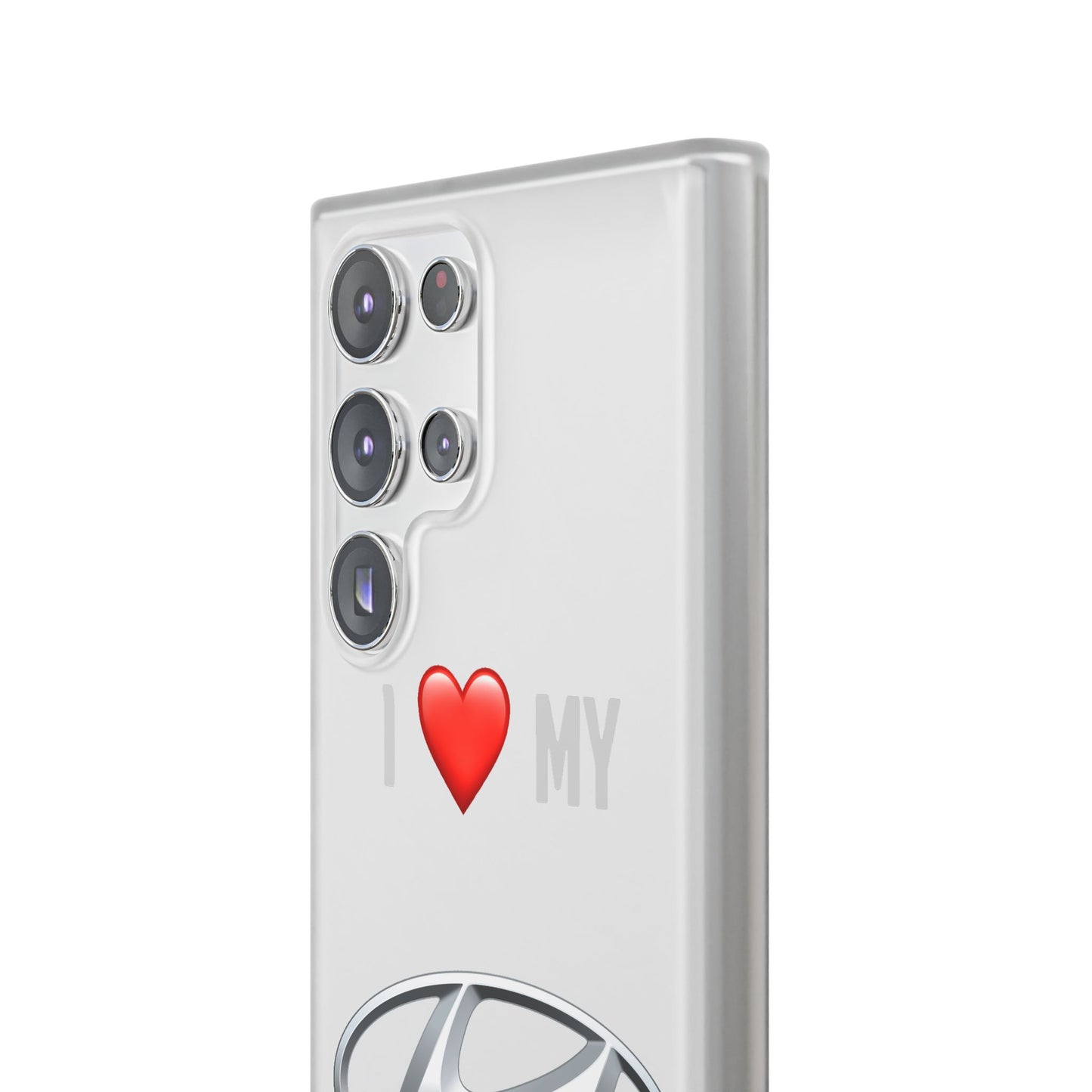 Hyundai Phone Case - Flexible And Frosted TPU Plastic I Love My Hyundai Phone Case