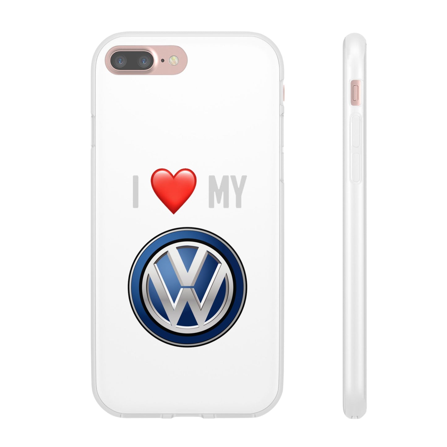 Volkswagen Phone Case - Flexible And Frosted TPU Plastic I Love My Volkswagen Phone Case