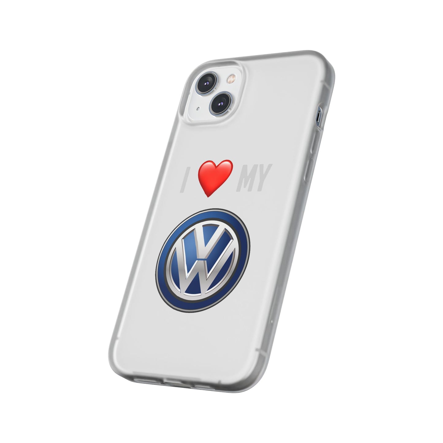 Volkswagen Phone Case - Flexible And Frosted TPU Plastic I Love My Volkswagen Phone Case