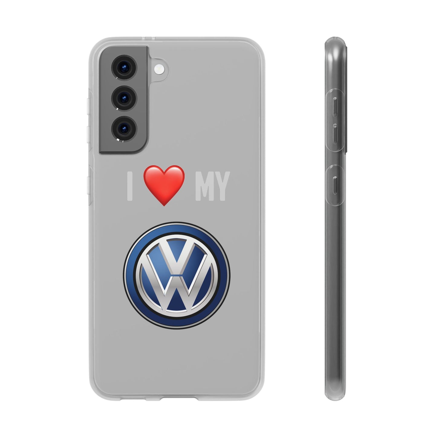 Volkswagen Phone Case - Flexible And Frosted TPU Plastic I Love My Volkswagen Phone Case