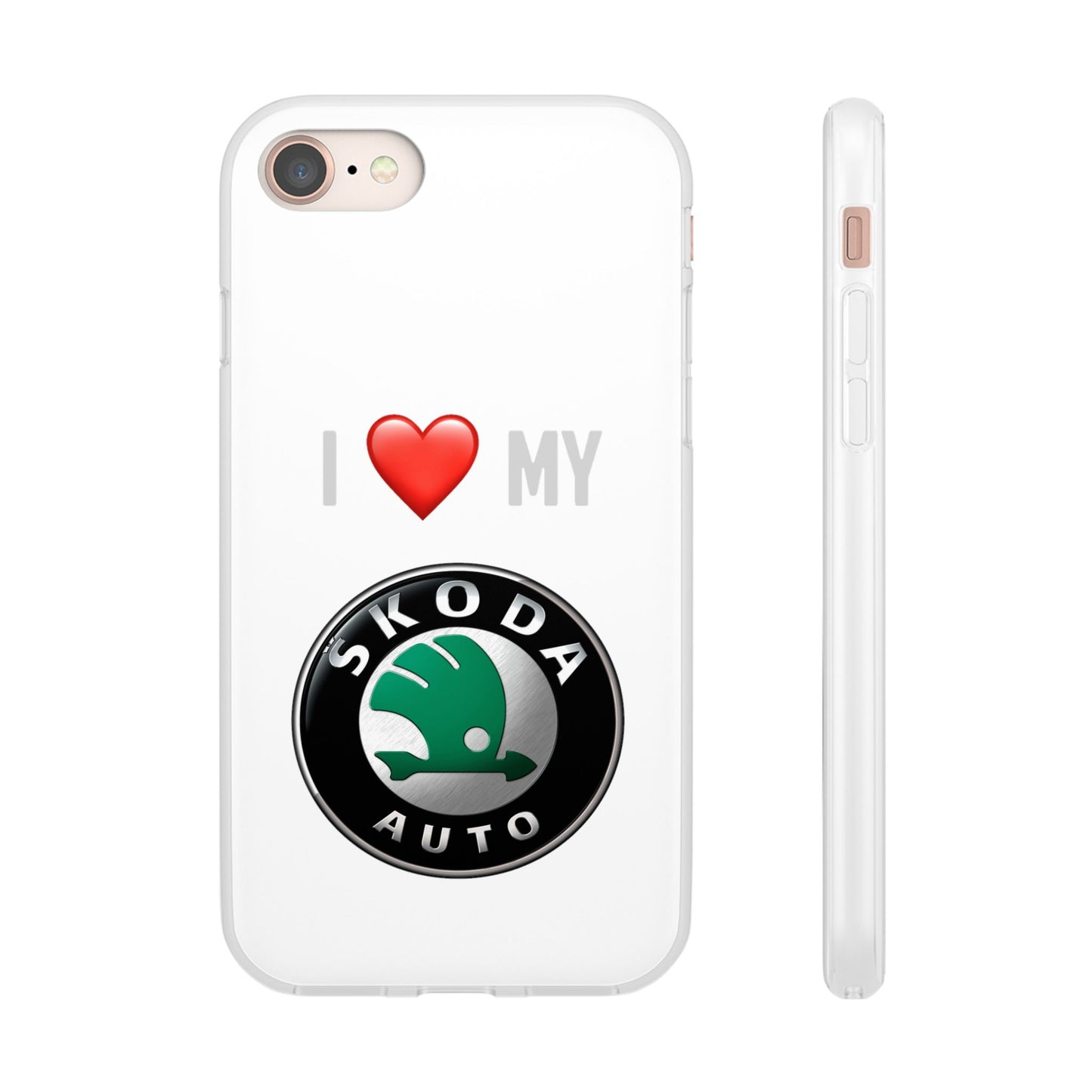 Skoda Phone Case - Flexible And Frosted TPU Plastic I Love My Skoda Phone Case