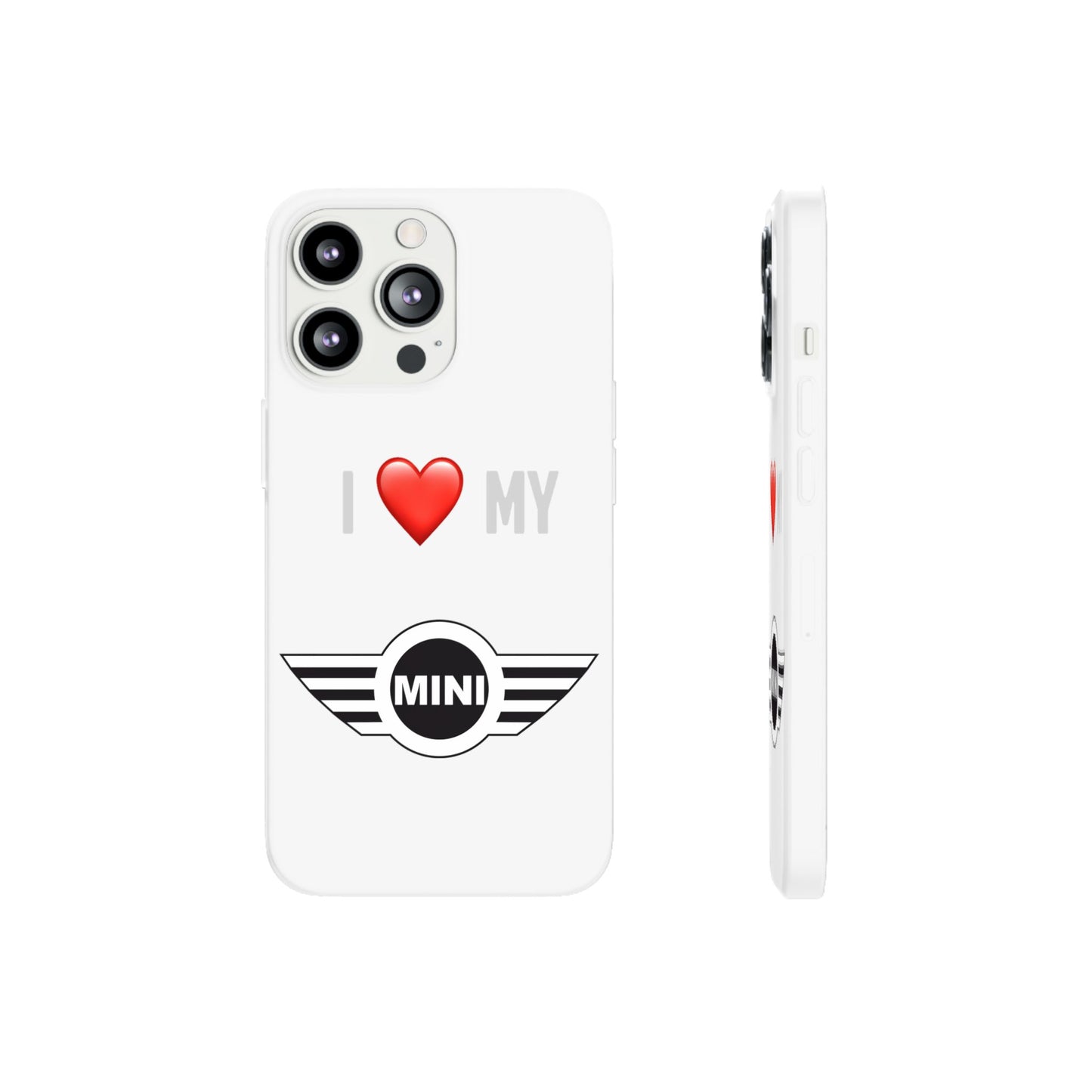 Mini Phone Case - Flexible And Frosted TPU Plastic I Love My Mini Phone Case
