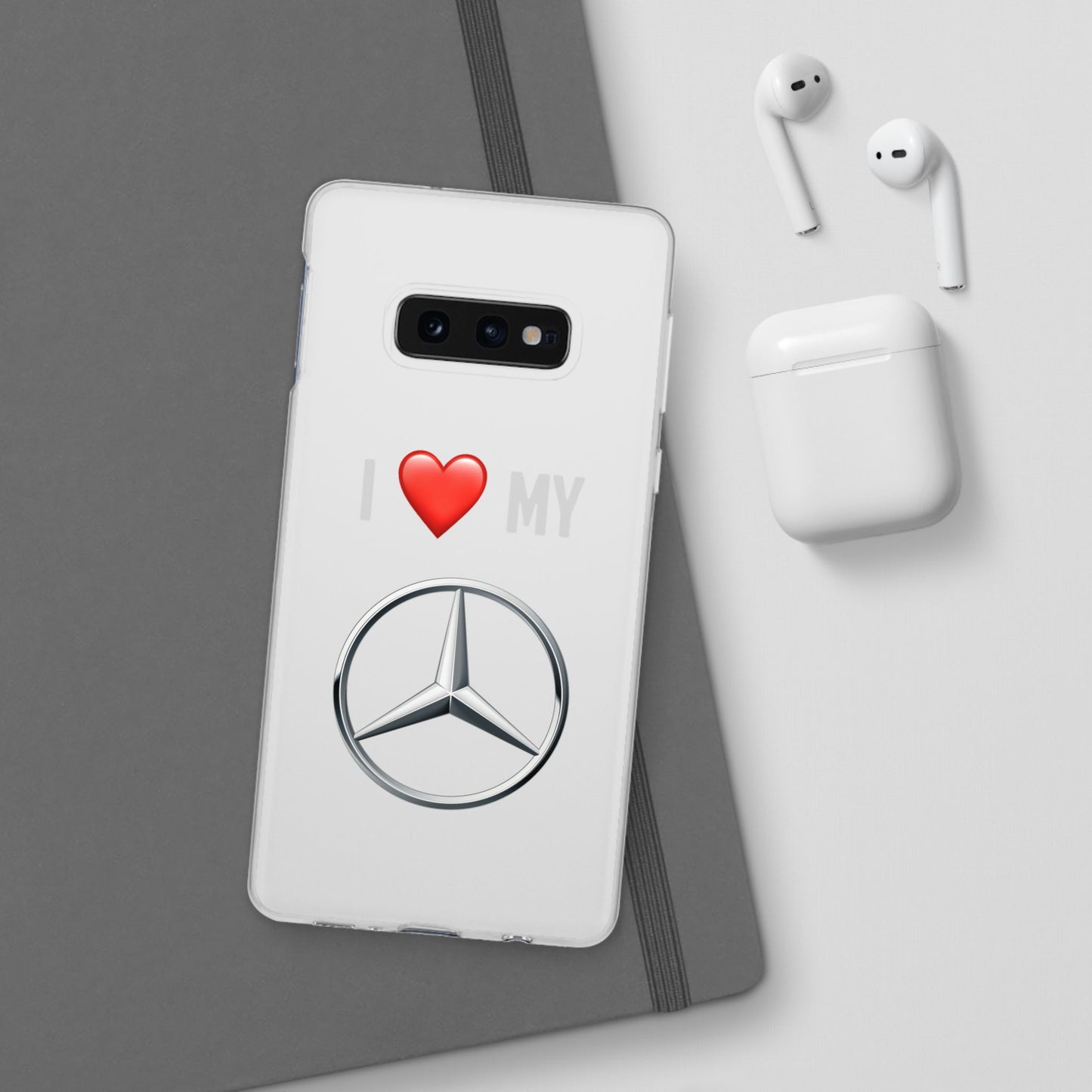 Mercedes Phone Case - Flexible And Frosted TPU Plastic I Love My Mercedes Phone Case