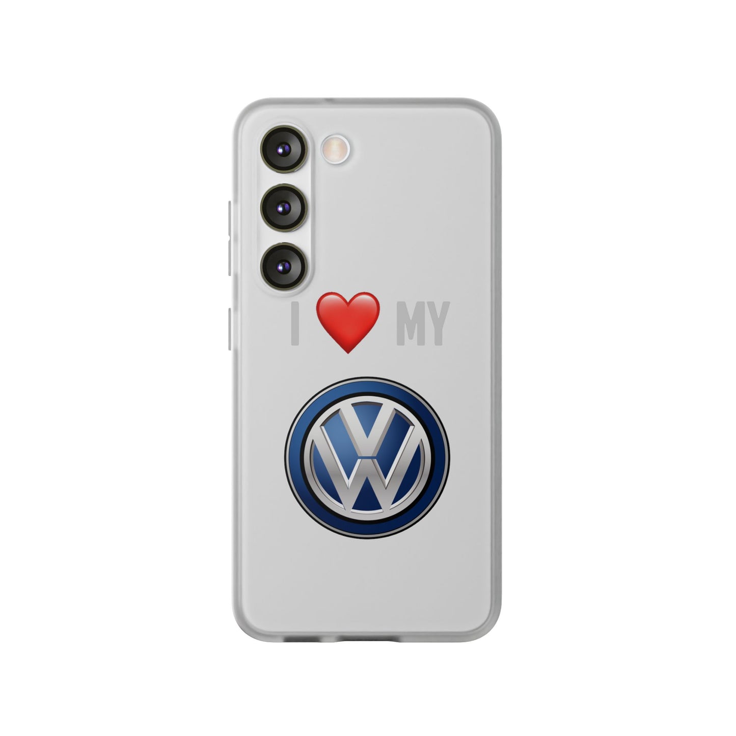 Volkswagen Phone Case - Flexible And Frosted TPU Plastic I Love My Volkswagen Phone Case