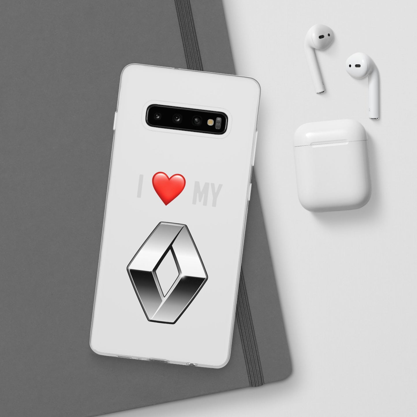 Renault Phone Case - Flexible And Frosted TPU Plastic I Love My Renault Phone Case