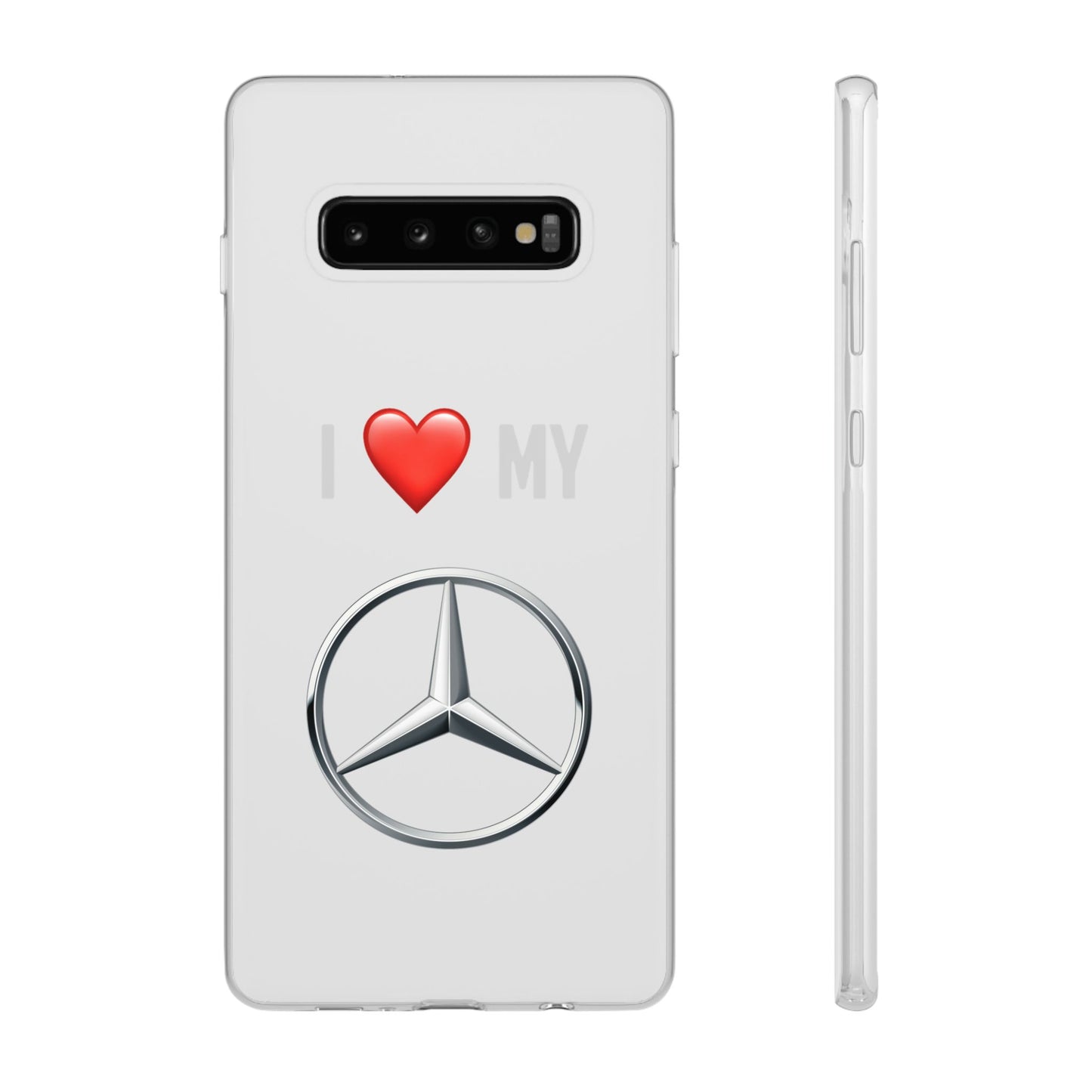 Mercedes Phone Case - Flexible And Frosted TPU Plastic I Love My Mercedes Phone Case