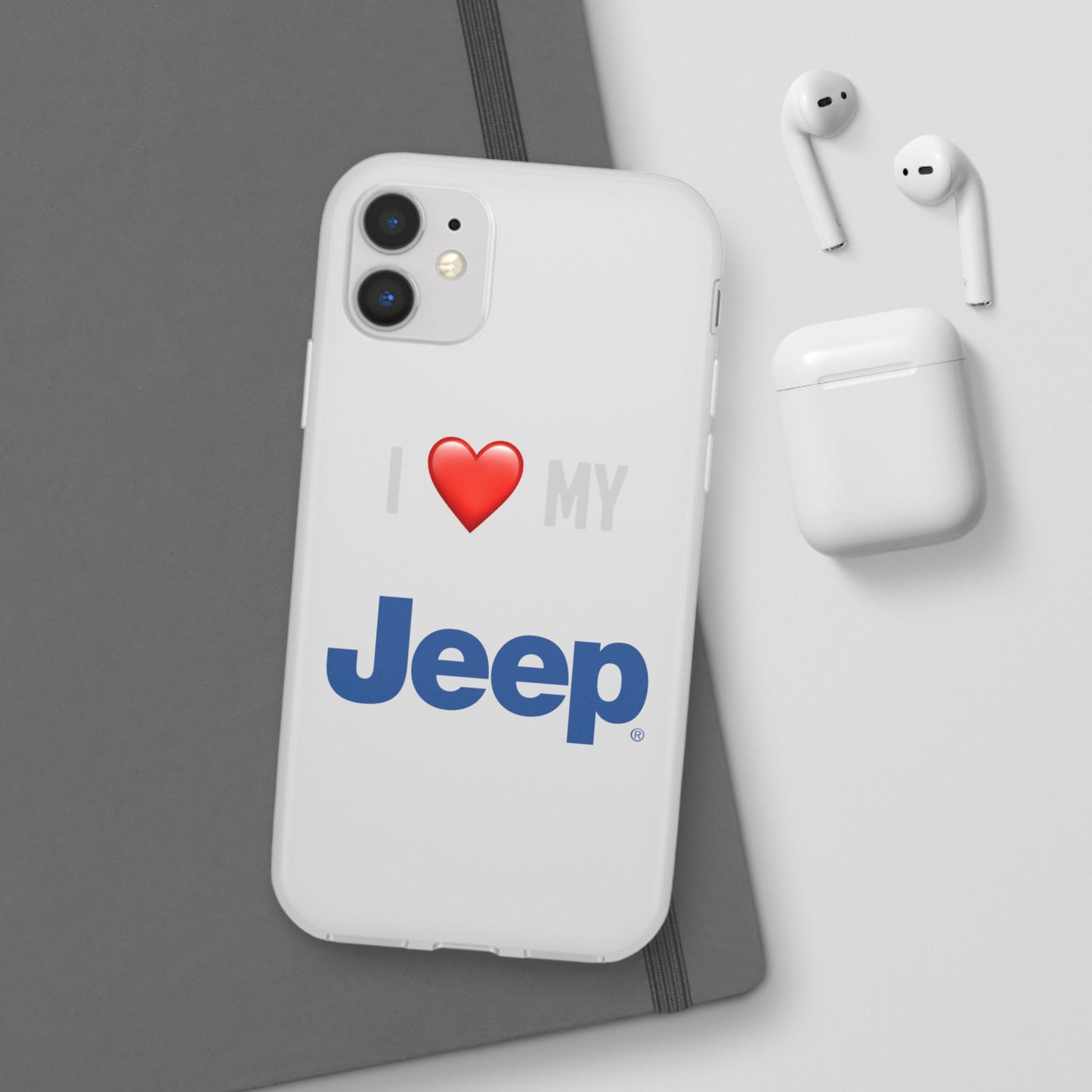 Jeep Phone Case - Flexible And Frosted TPU Plastic I Love My Jeep Phone Case